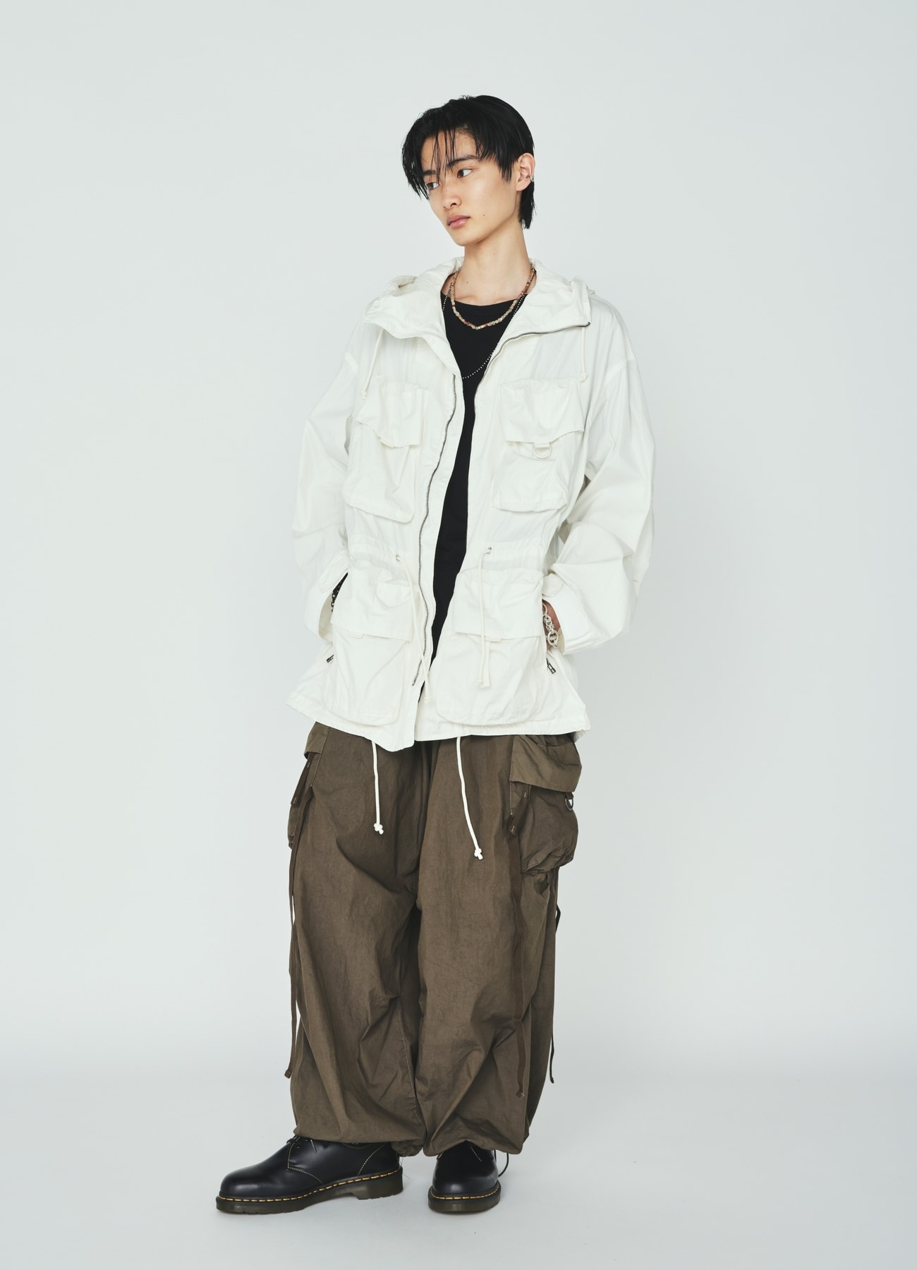 COTTON/NYLON WEATHER CLOTH TECHNO PANTS