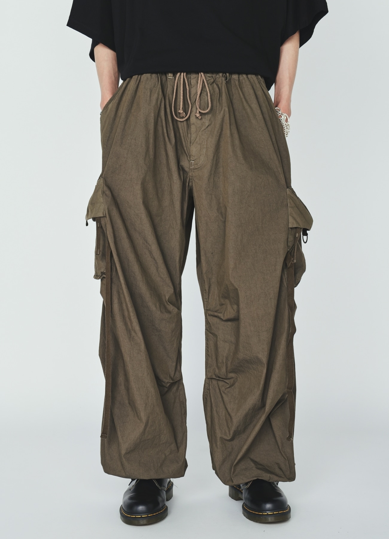COTTON/NYLON WEATHER CLOTH TECHNO PANTS