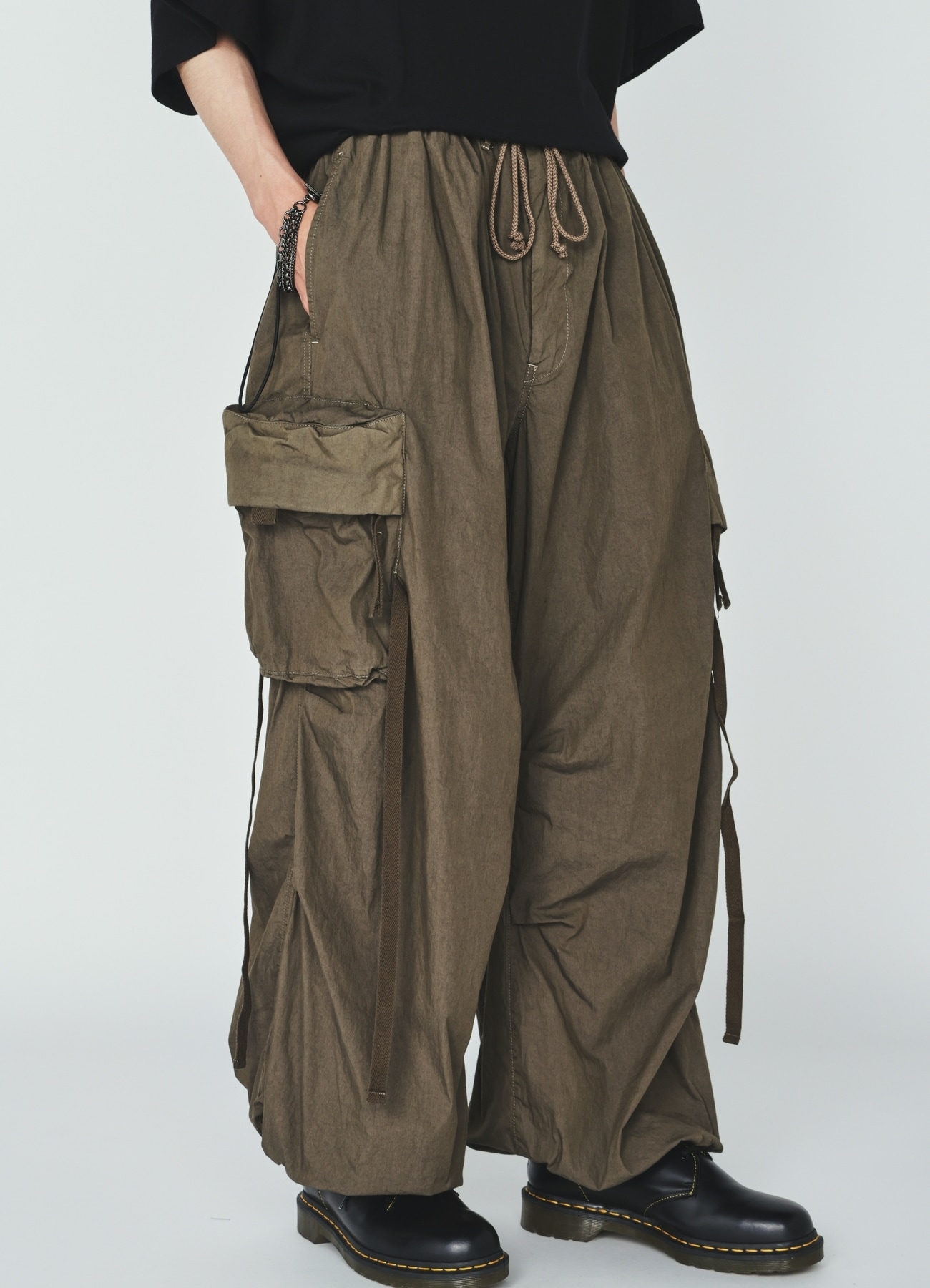 COTTON/NYLON WEATHER CLOTH TECHNO PANTS