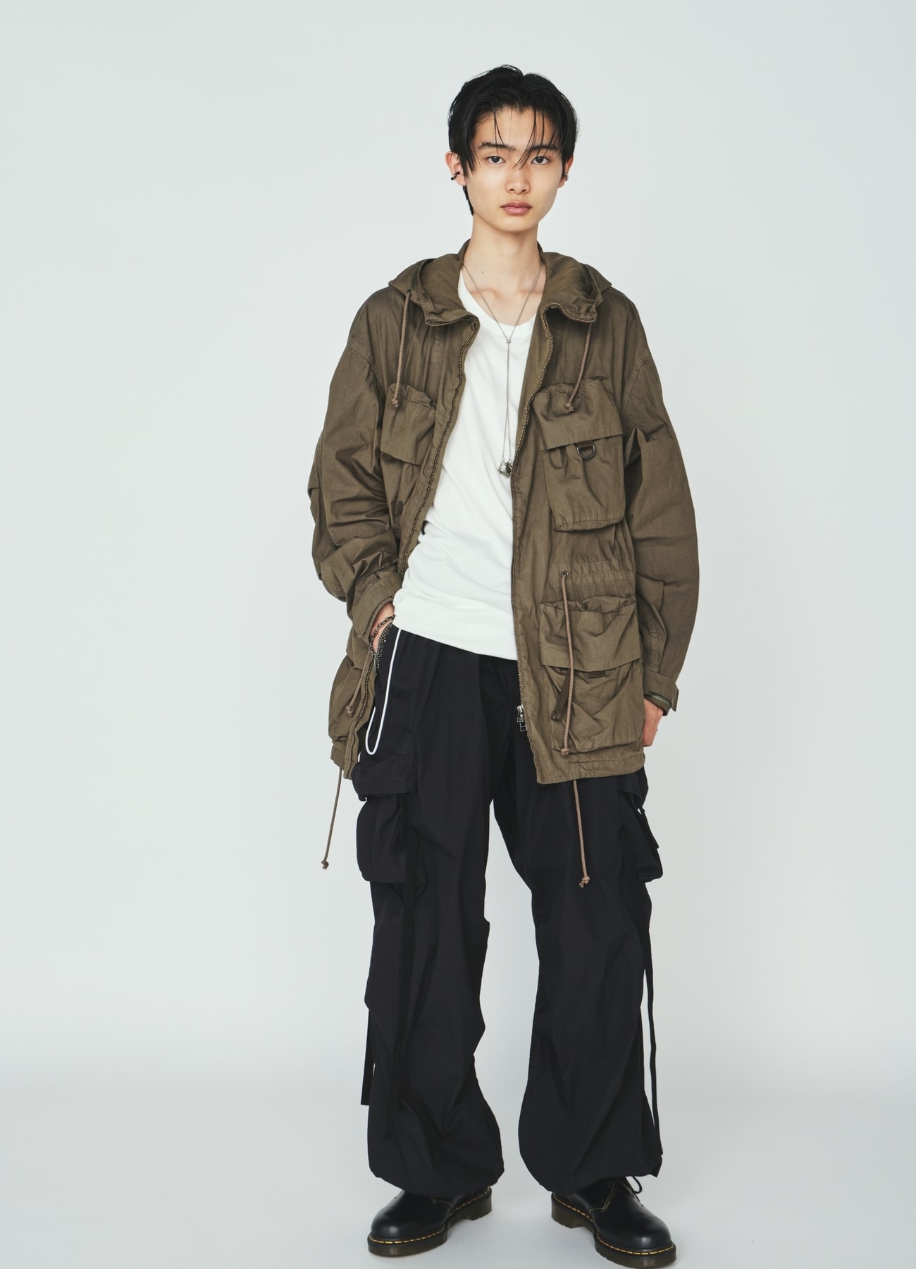 COTTON/NYLON WEATHER CLOTH TECHNO PANTS