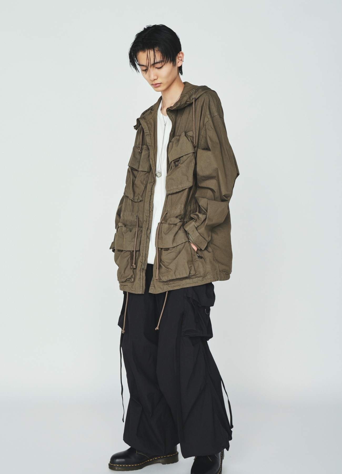 COTTON/NYLON WEATHER CLOTH TECHNO PANTS