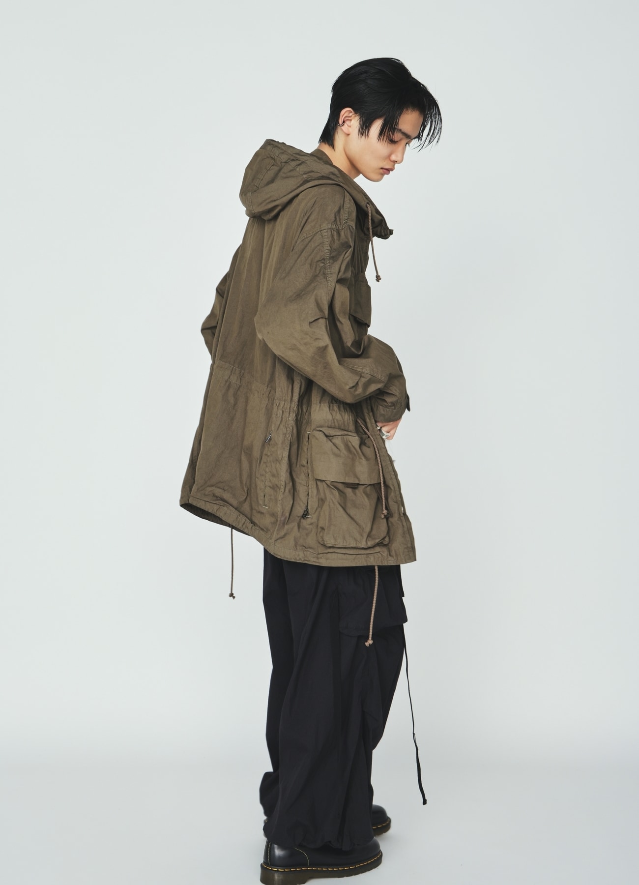 COTTON/NYLON WEATHER CLOTH TECHNO PANTS