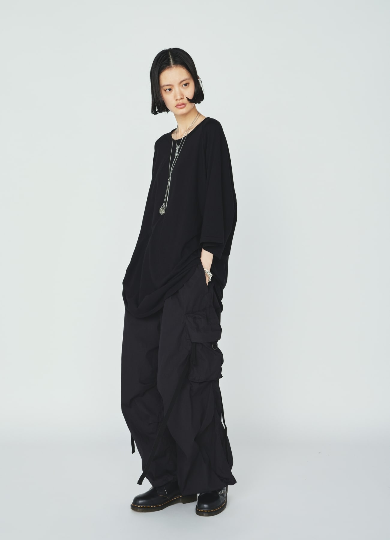 COTTON/NYLON WEATHER CLOTH TECHNO PANTS