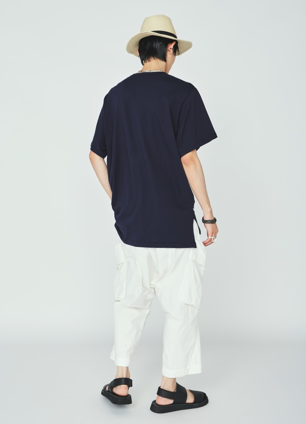 COTTON/NYLON WEATHER CLOTH SAROUEL PANTS WITH GUSSETED POCKETS