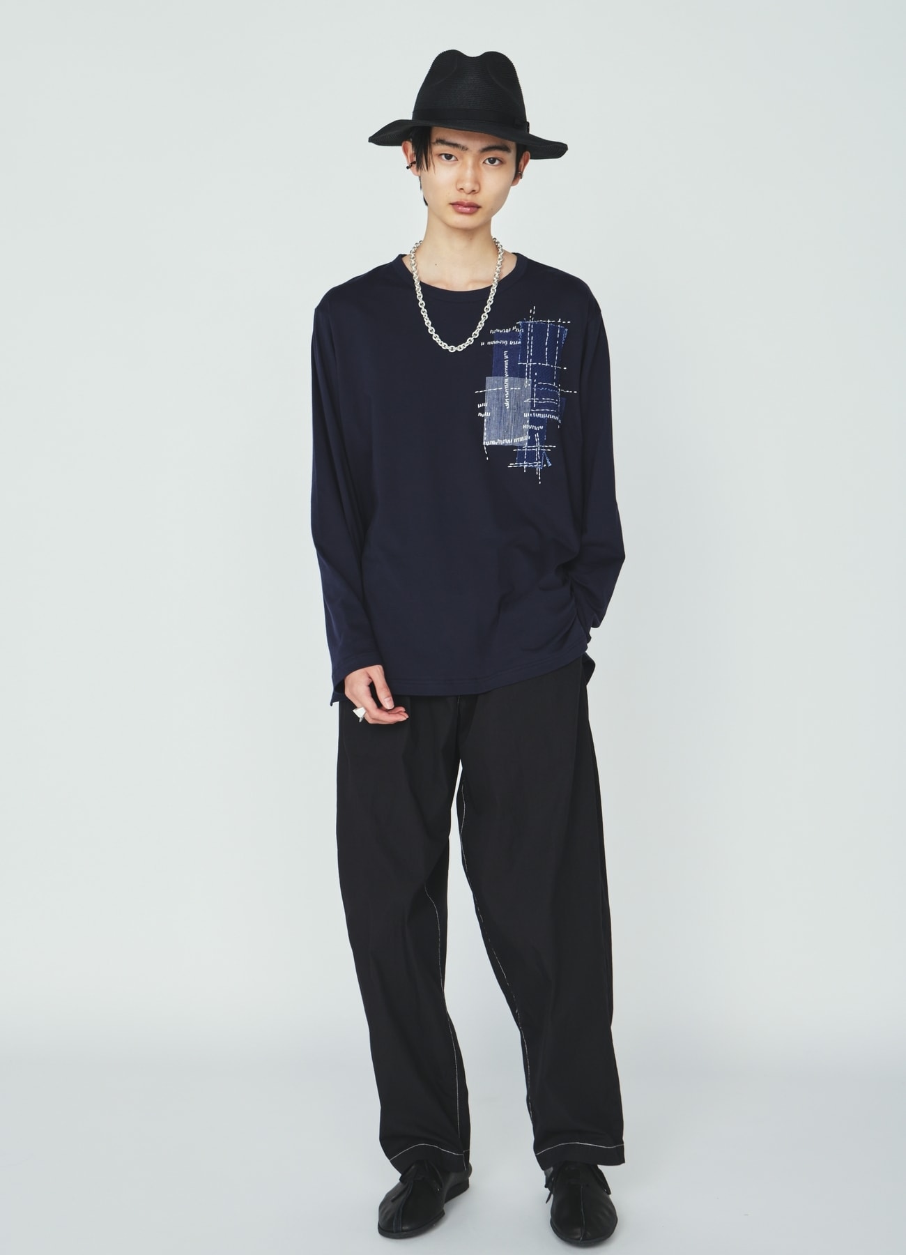 COTTON/NYLON WEATHER CLOTH TAPERED PANTS