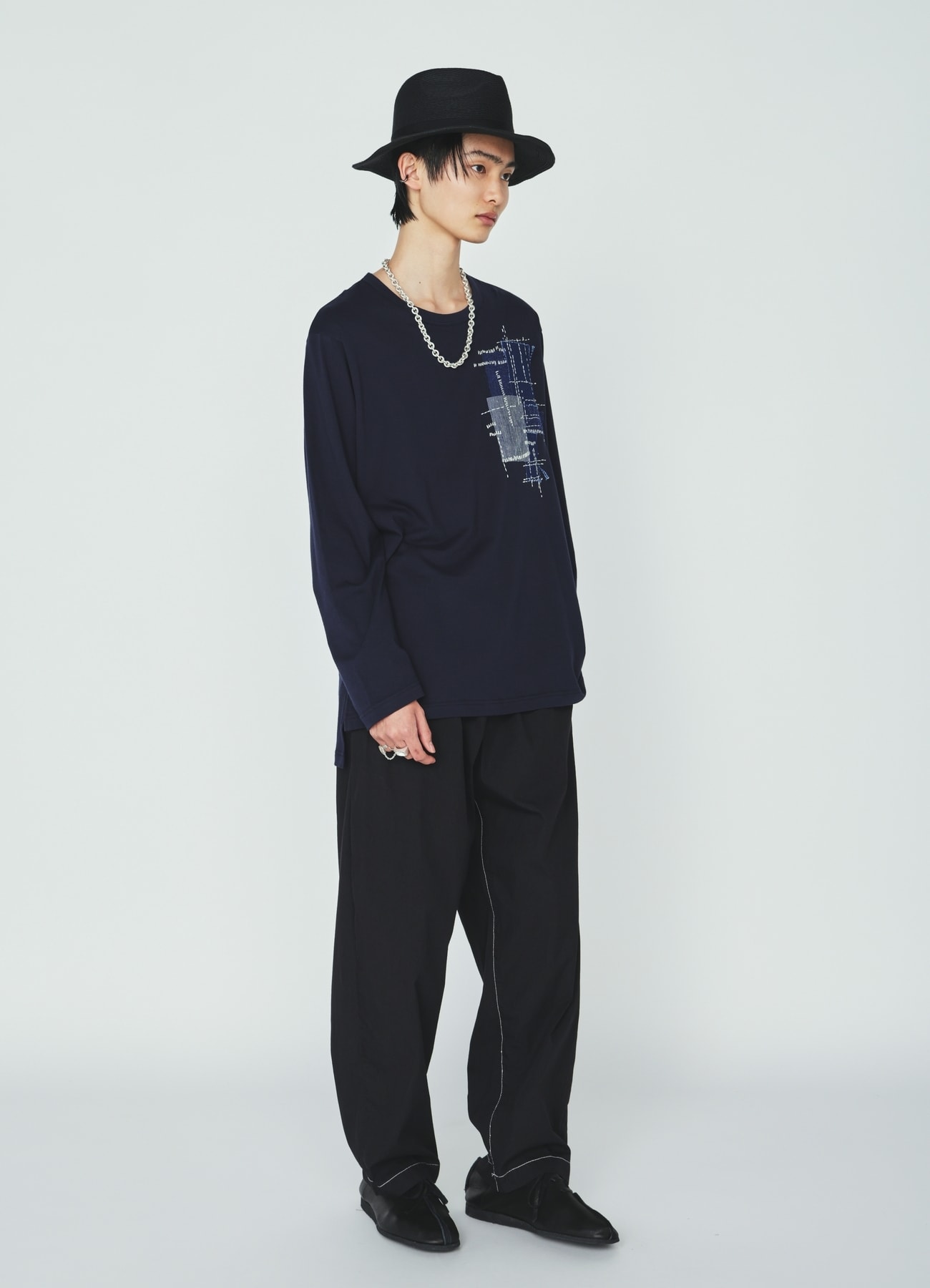 COTTON/NYLON WEATHER CLOTH TAPERED PANTS