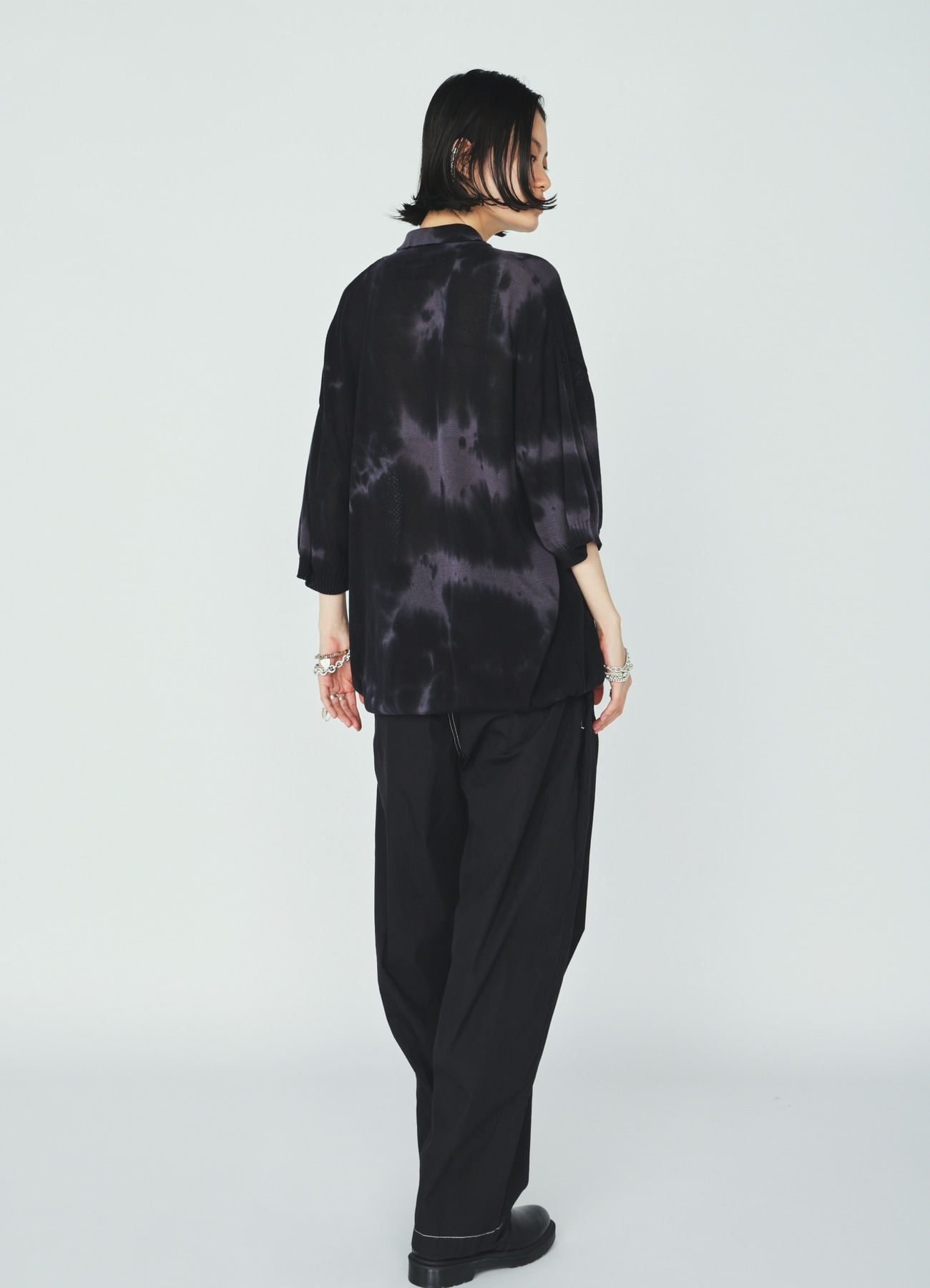 COTTON/NYLON WEATHER CLOTH TAPERED PANTS