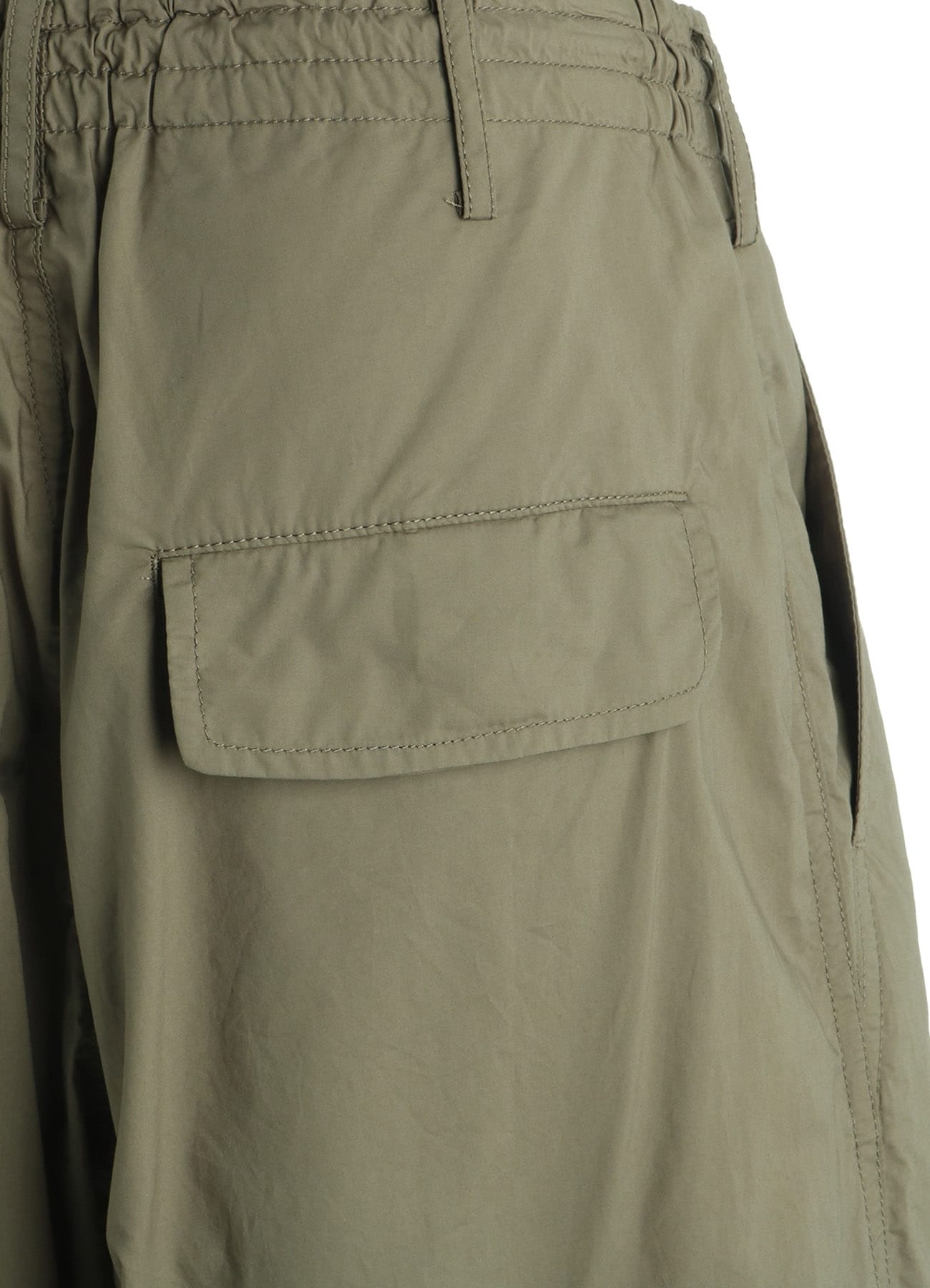 COTTON TYPEWRITER SIDE-POCKET TAPERED PANTS