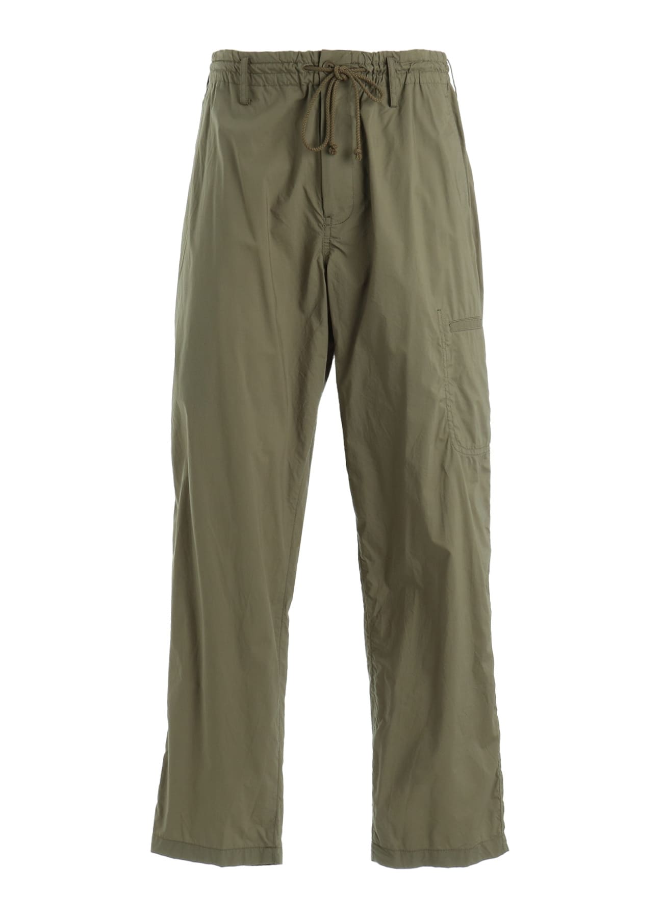 COTTON TYPEWRITER SIDE-POCKET TAPERED PANTS
