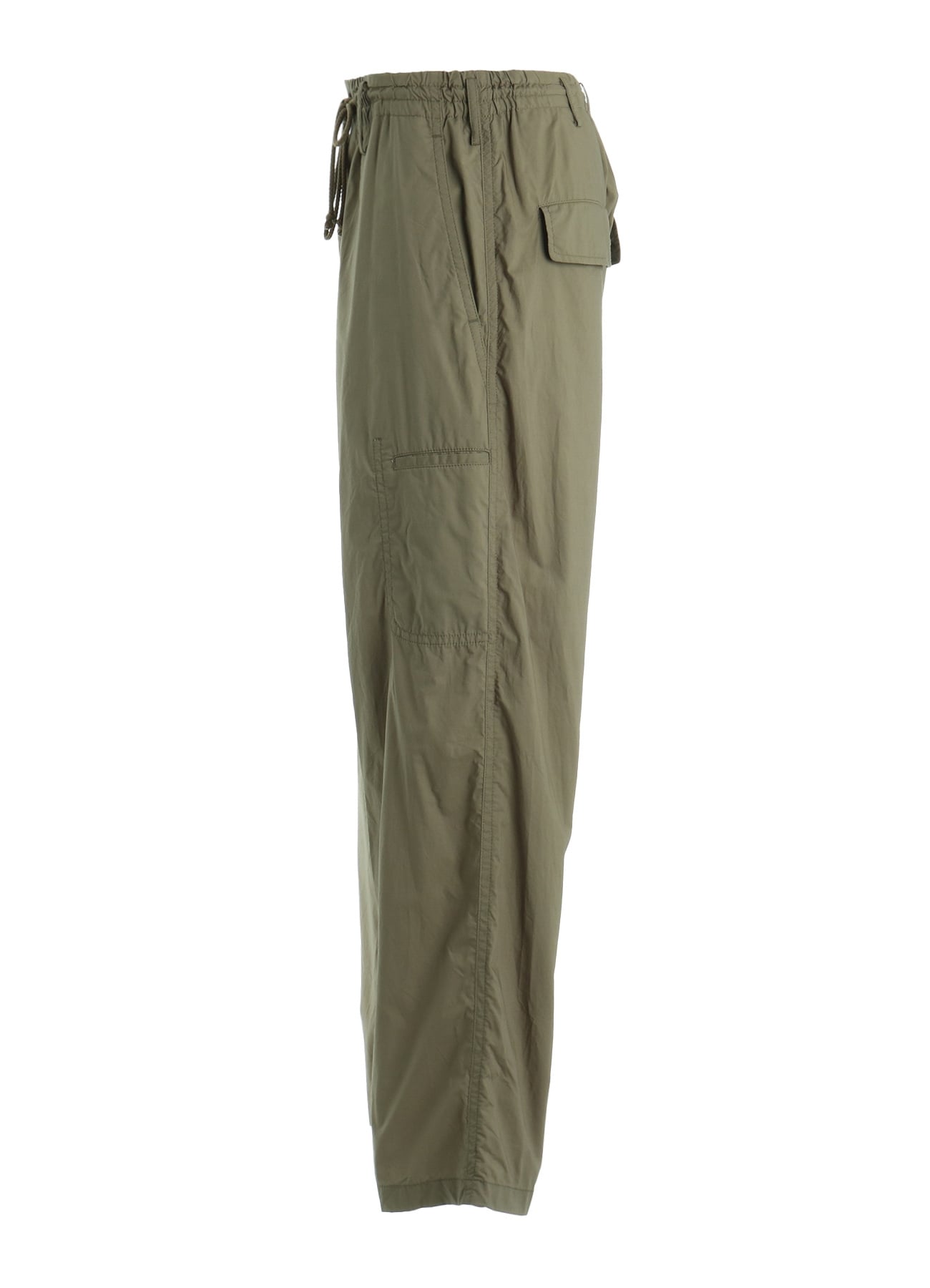 COTTON TYPEWRITER SIDE-POCKET TAPERED PANTS