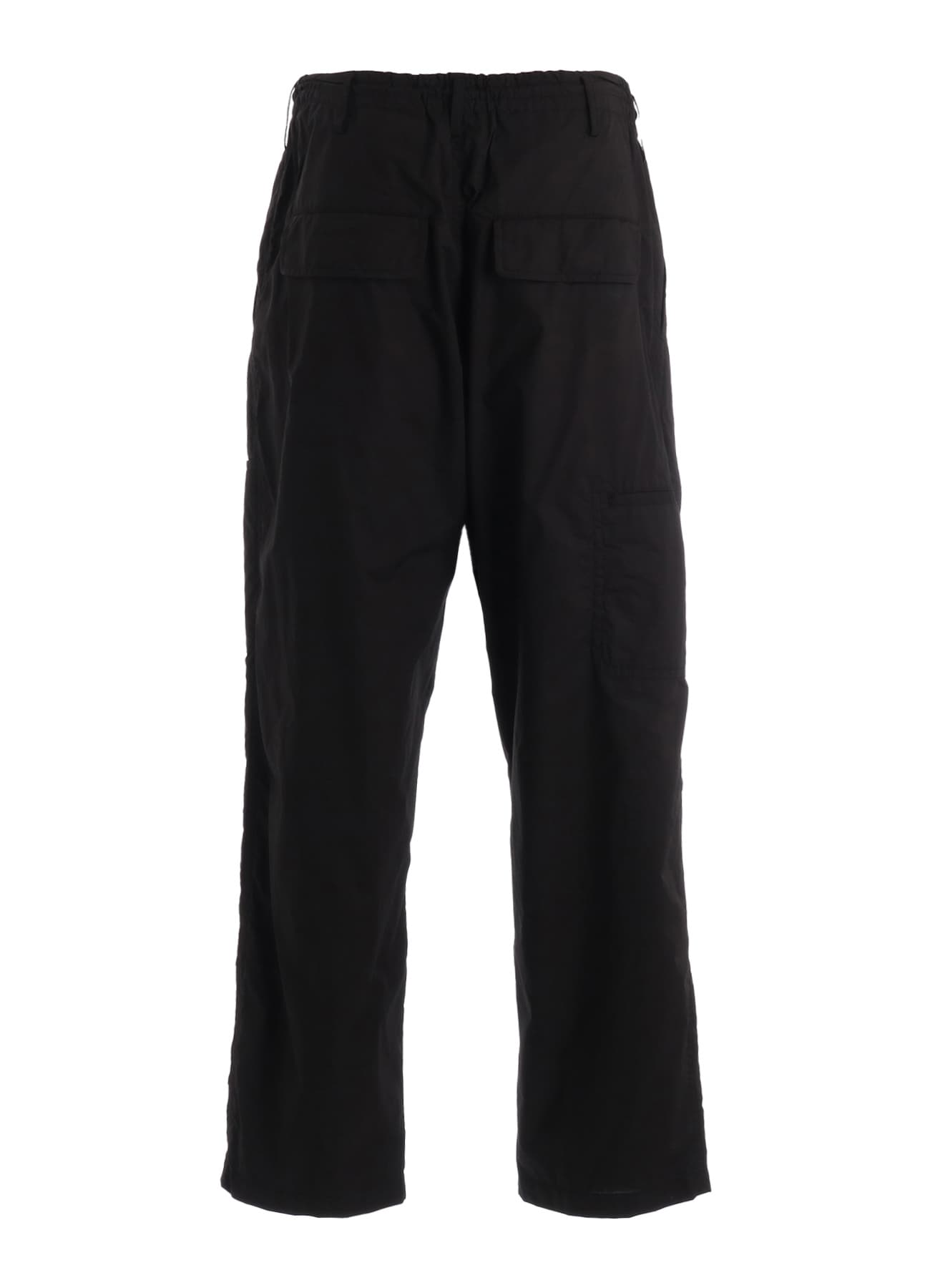 COTTON TYPEWRITER SIDE-POCKET TAPERED PANTS