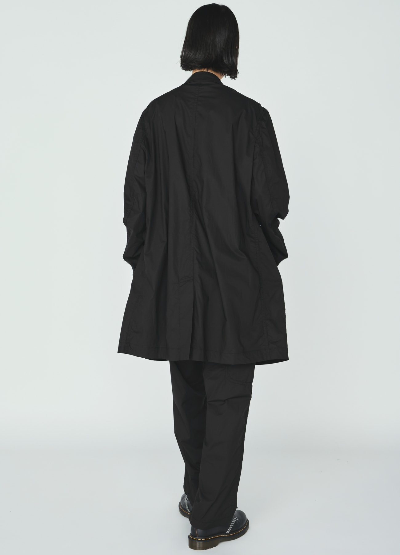 COTTON TYPEWRITER SIDE-POCKET TAPERED PANTS