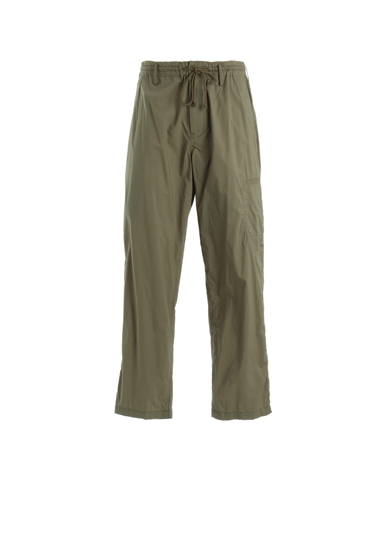 COTTON TYPEWRITER SIDE-POCKET TAPERED PANTS