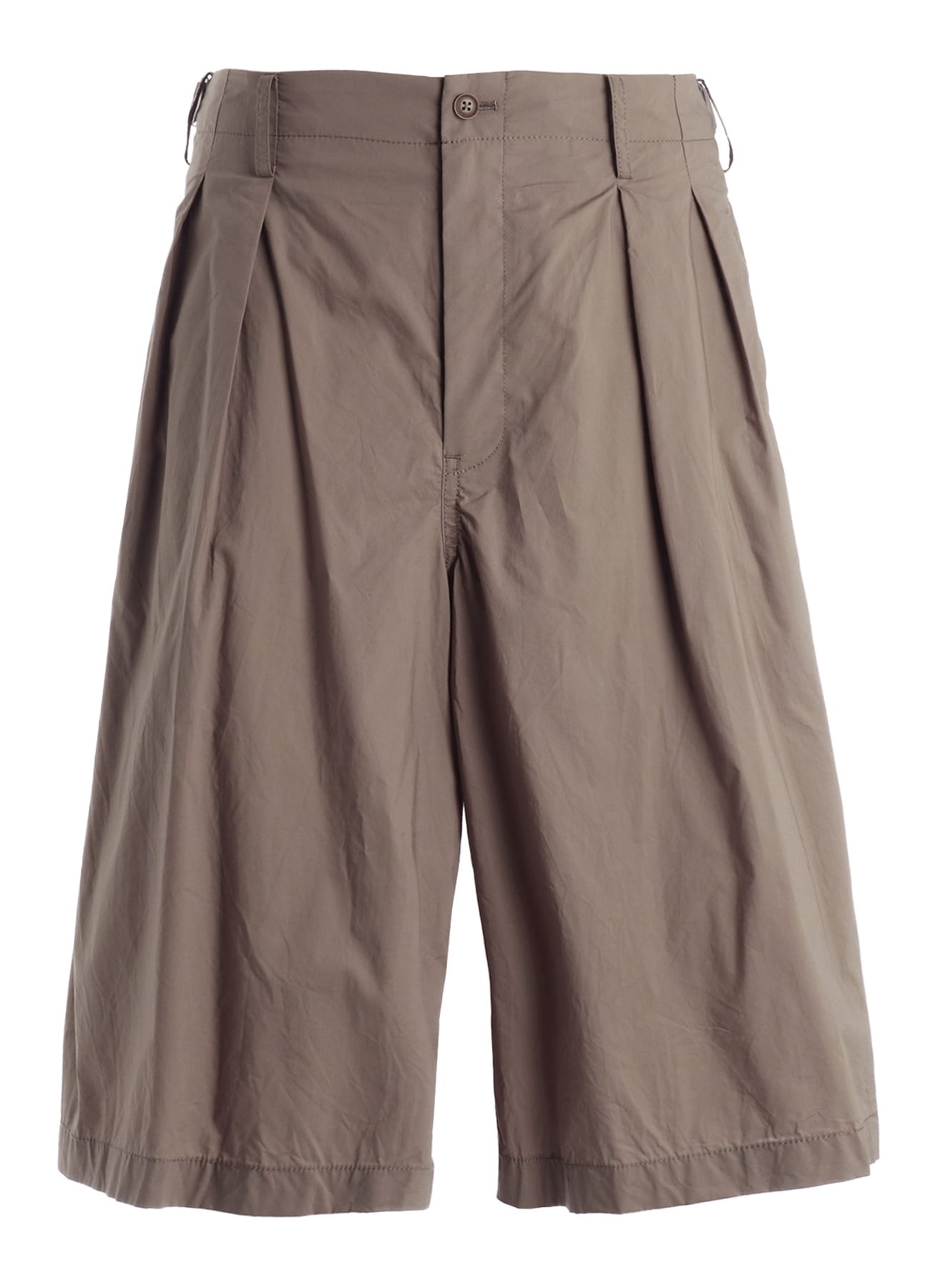 COTTON TYPEWRITER 2-TUCK SHORT PANTS