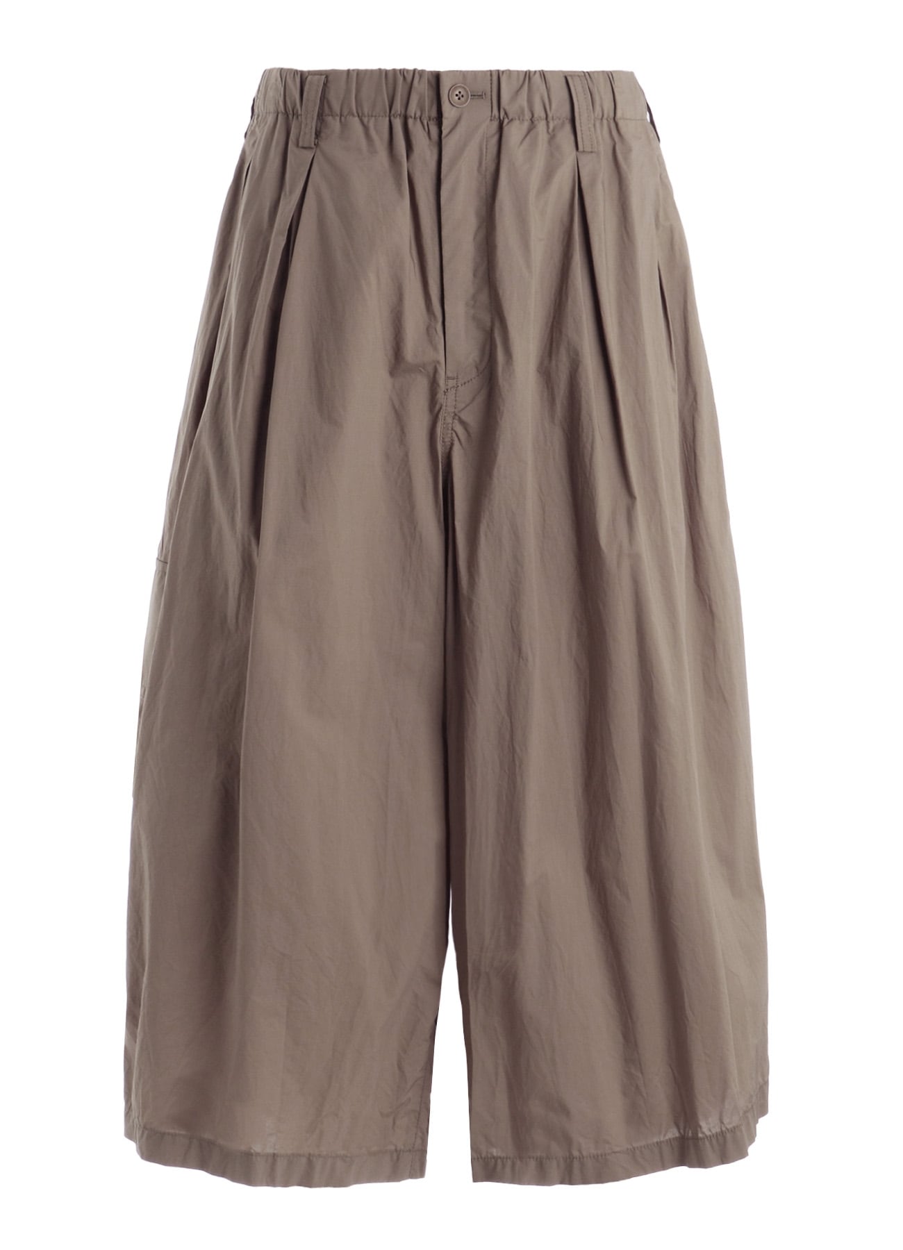 COTTON TYPEWRITER 2-TUCK SIDE-POCKET CULOTTE PANTS