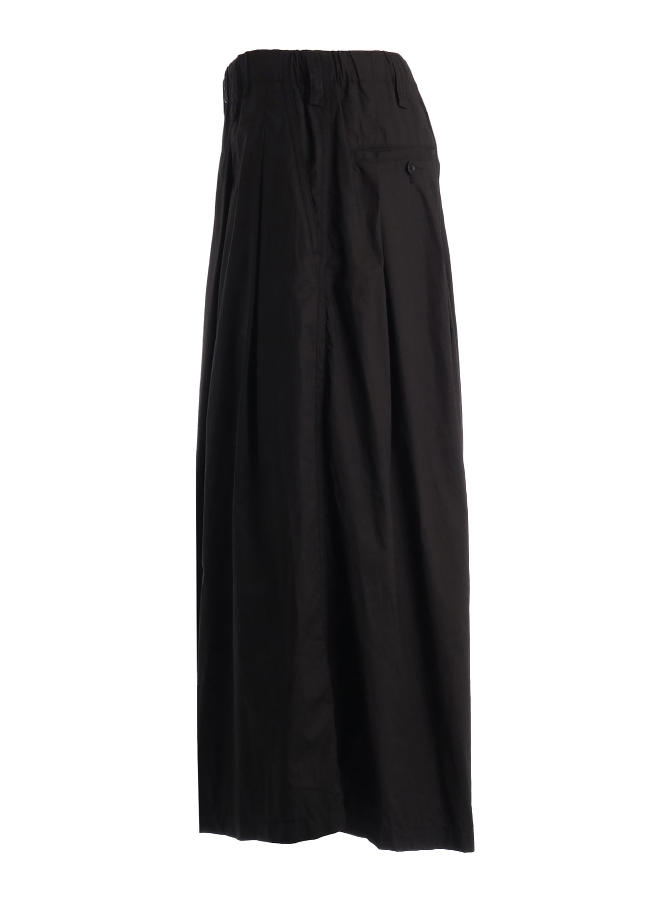 COTTON TYPEWRITER 2-TUCK SIDE-POCKET CULOTTE PANTS