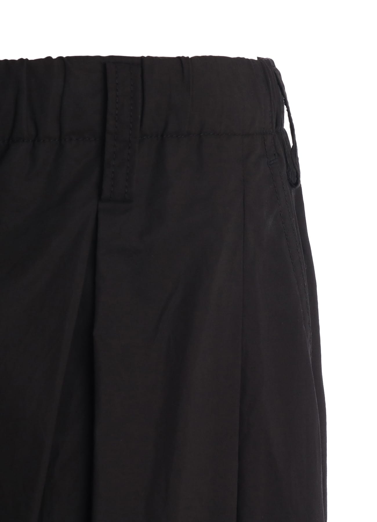 COTTON TYPEWRITER 2-TUCK SIDE-POCKET CULOTTE PANTS