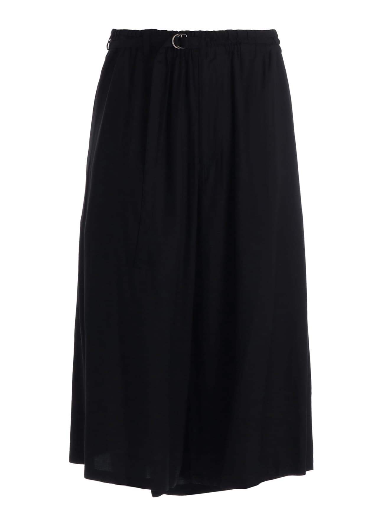 ヨウジヤマモトキュロットパンツ RAYON TWILL STRAPPED HALF-WRAPPED SHORTS(M Black): S'YTE｜THE SHOP