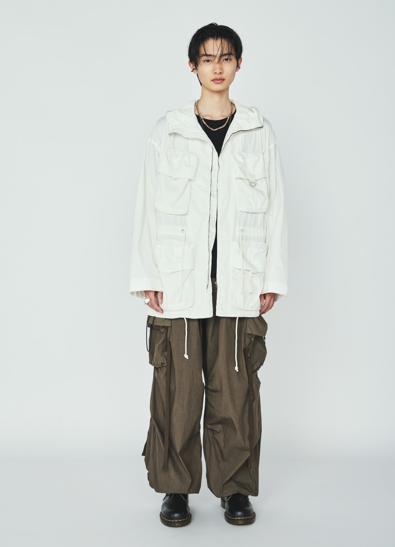 COTTON/NYLON WEATHER CLOTH 6-POCKET MOUNTAIN PARKA