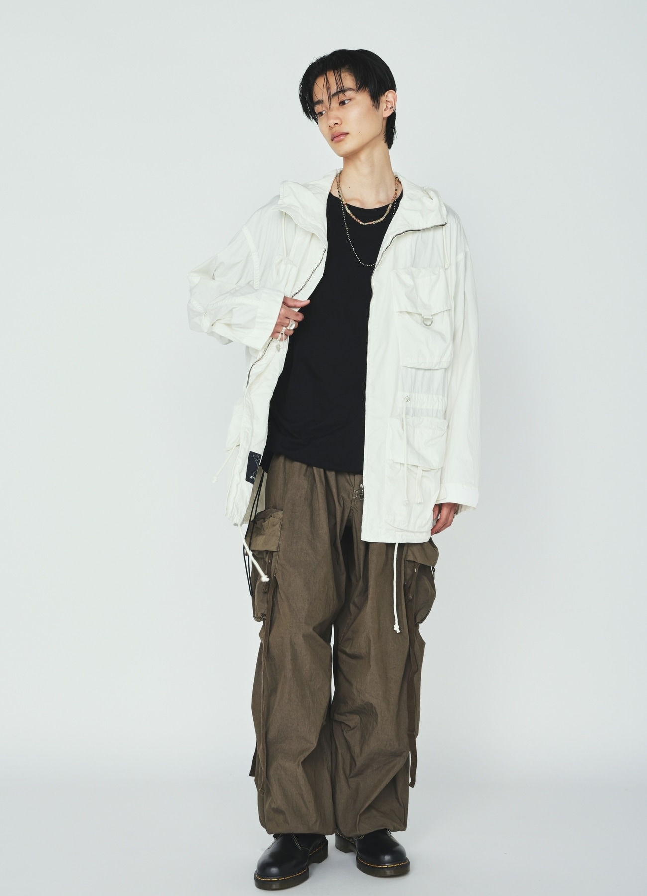 COTTON/NYLON WEATHER CLOTH 6-POCKET MOUNTAIN PARKA