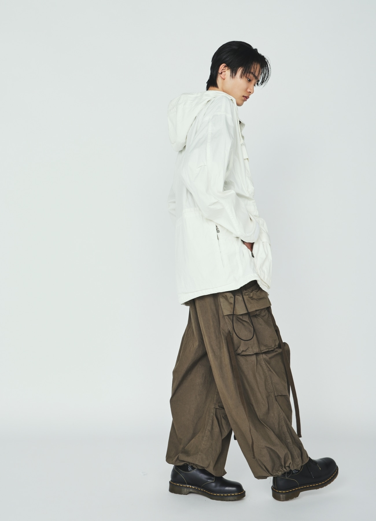 COTTON/NYLON WEATHER CLOTH 6-POCKET MOUNTAIN PARKA