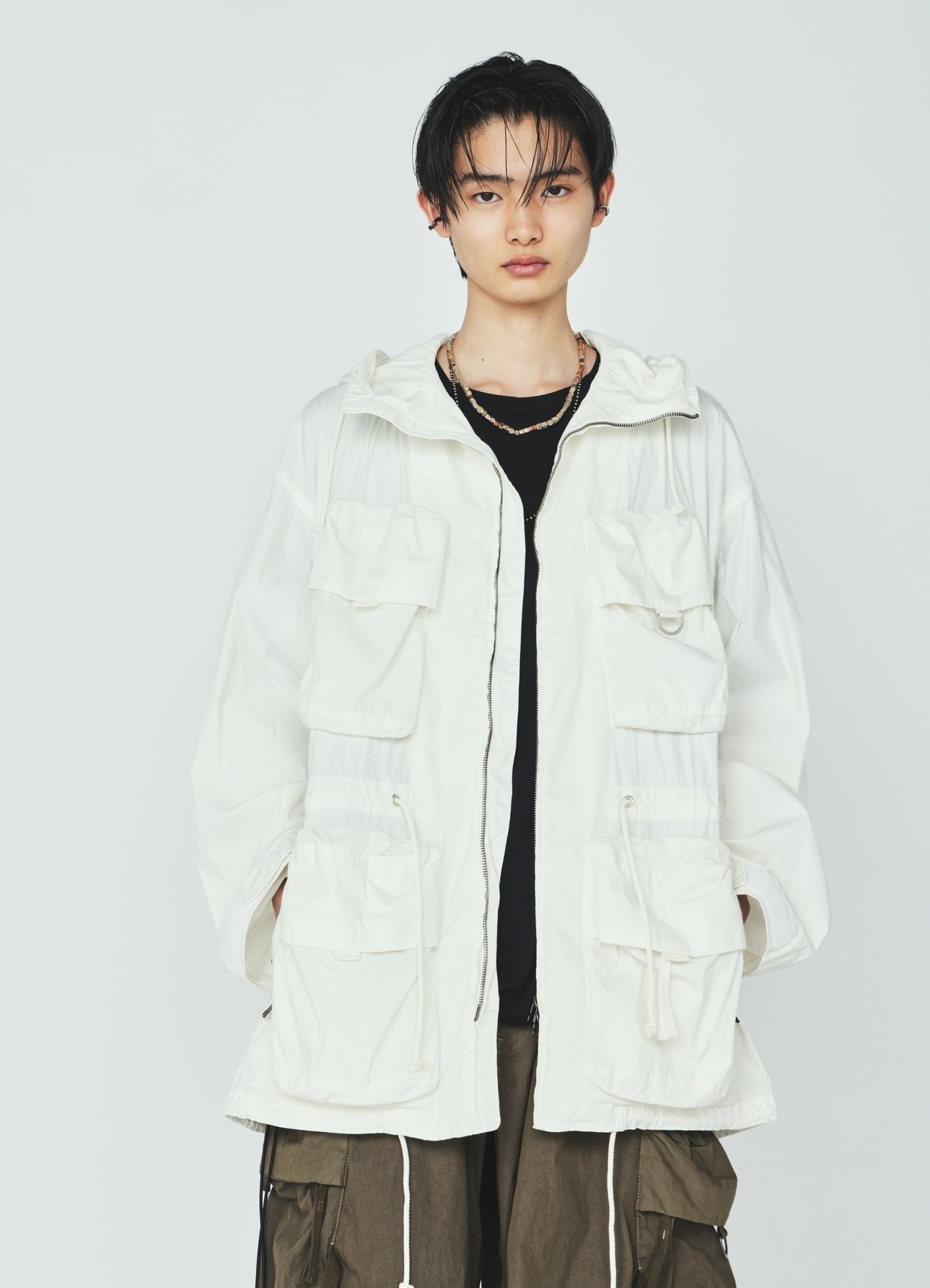 COTTON/NYLON WEATHER CLOTH 6-POCKET MOUNTAIN PARKA
