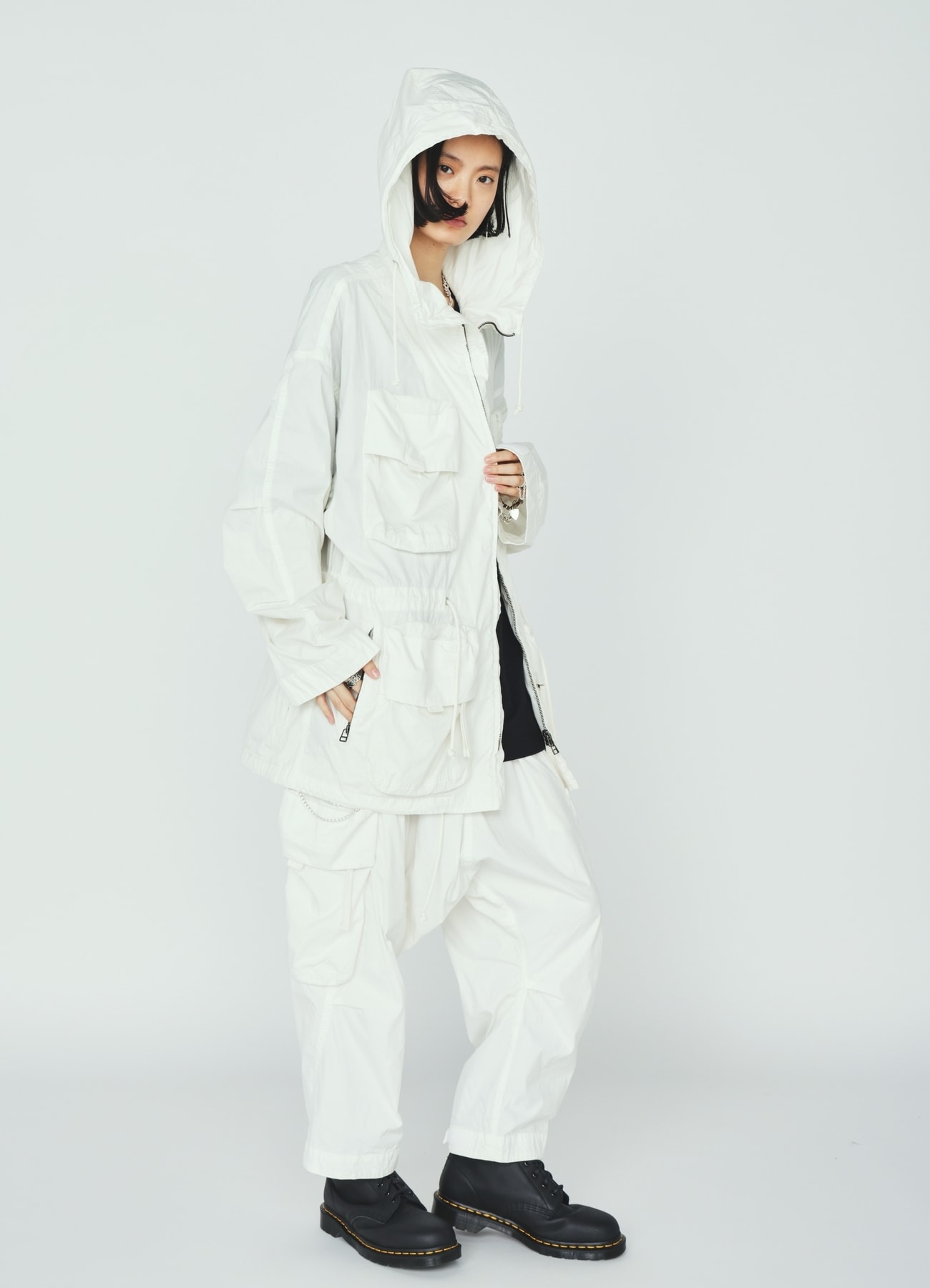 COTTON/NYLON WEATHER CLOTH 6-POCKET MOUNTAIN PARKA