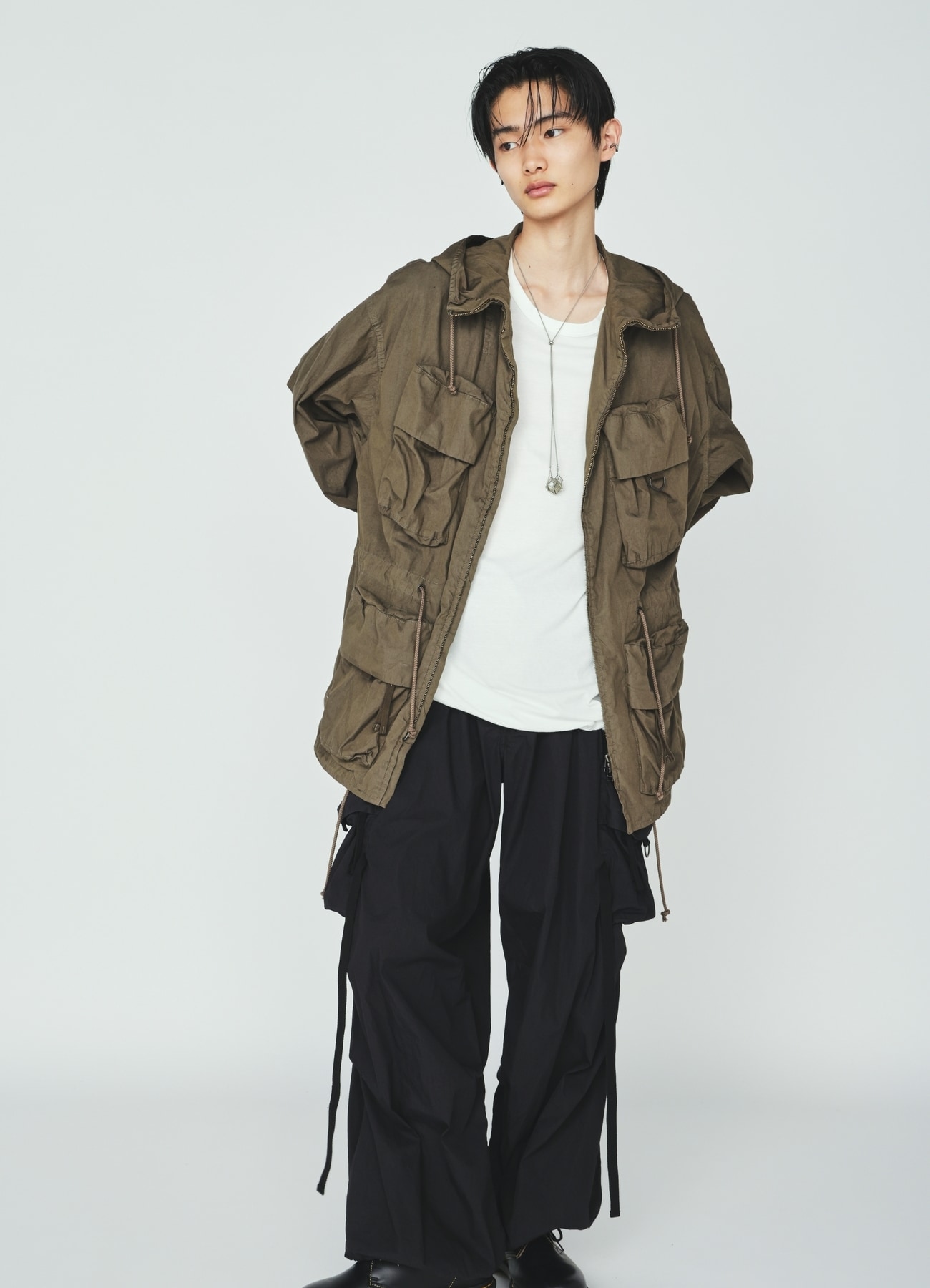 COTTON/NYLON WEATHER CLOTH 6-POCKET MOUNTAIN PARKA