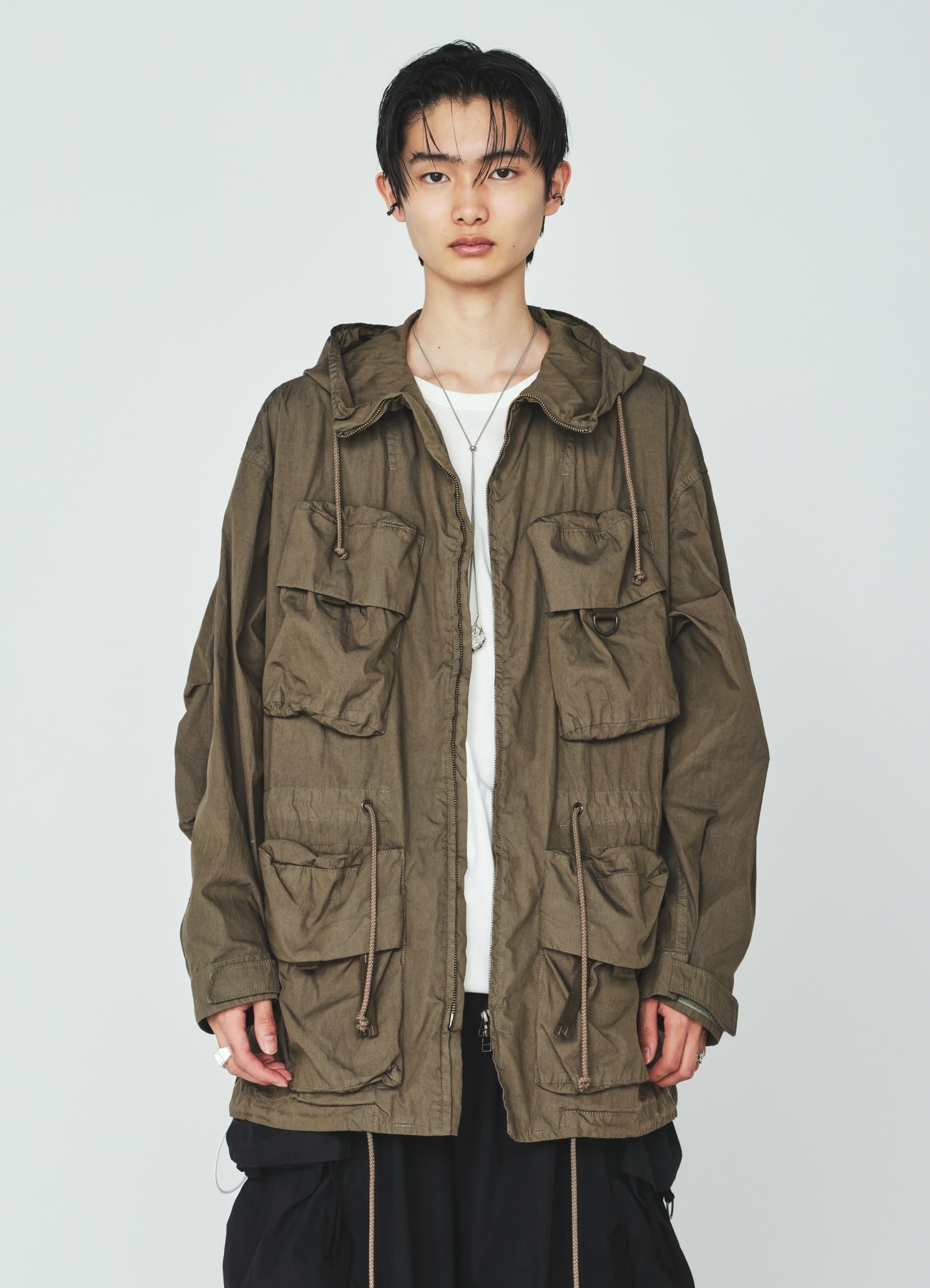COTTON/NYLON WEATHER CLOTH 6-POCKET MOUNTAIN PARKA