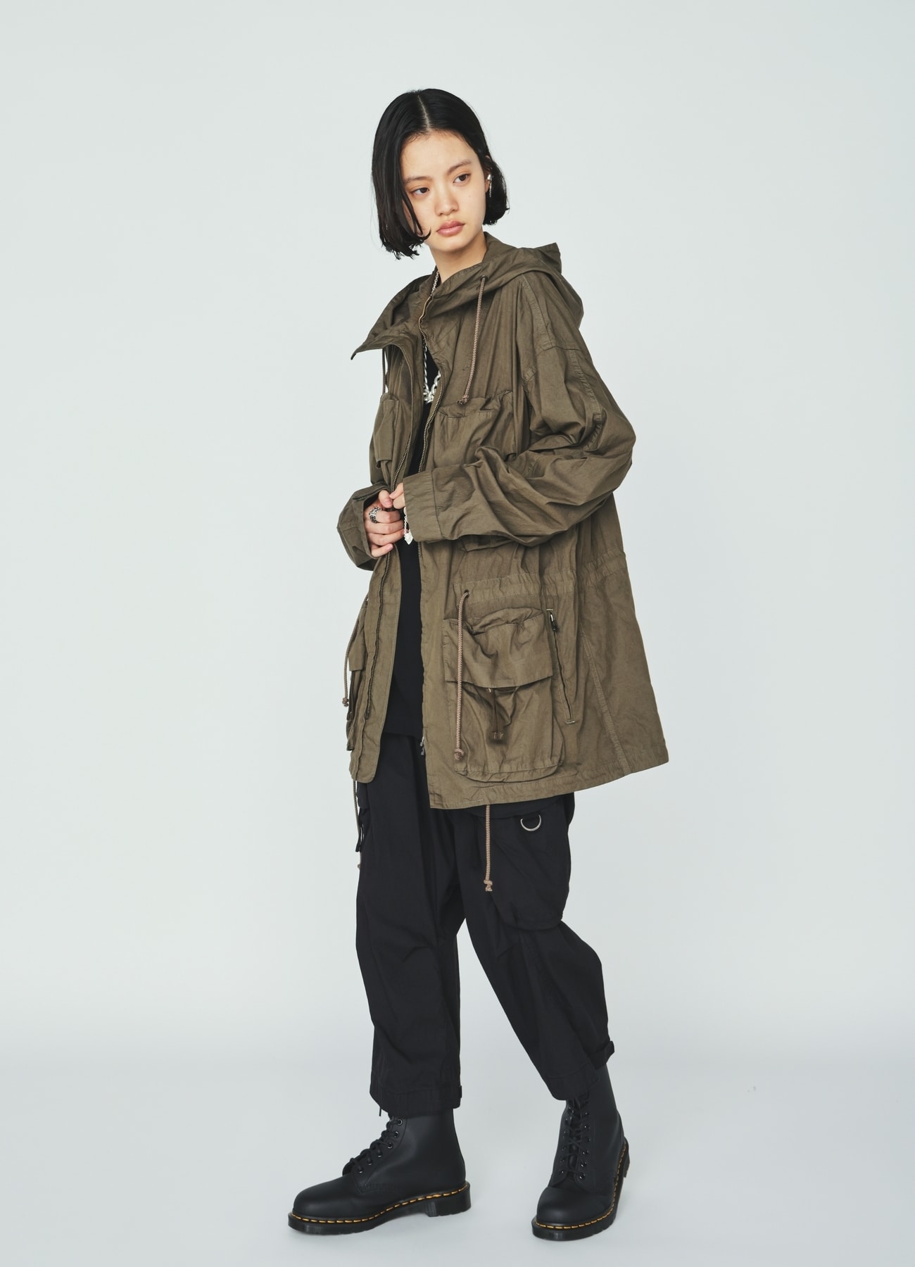 COTTON/NYLON WEATHER CLOTH 6-POCKET MOUNTAIN PARKA