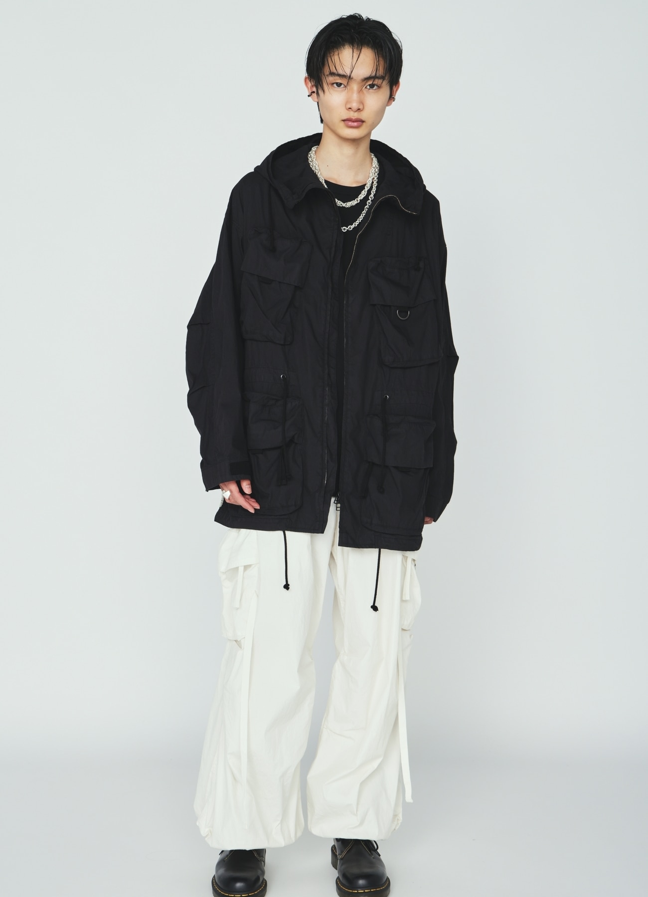 COTTON/NYLON WEATHER CLOTH 6-POCKET MOUNTAIN PARKA