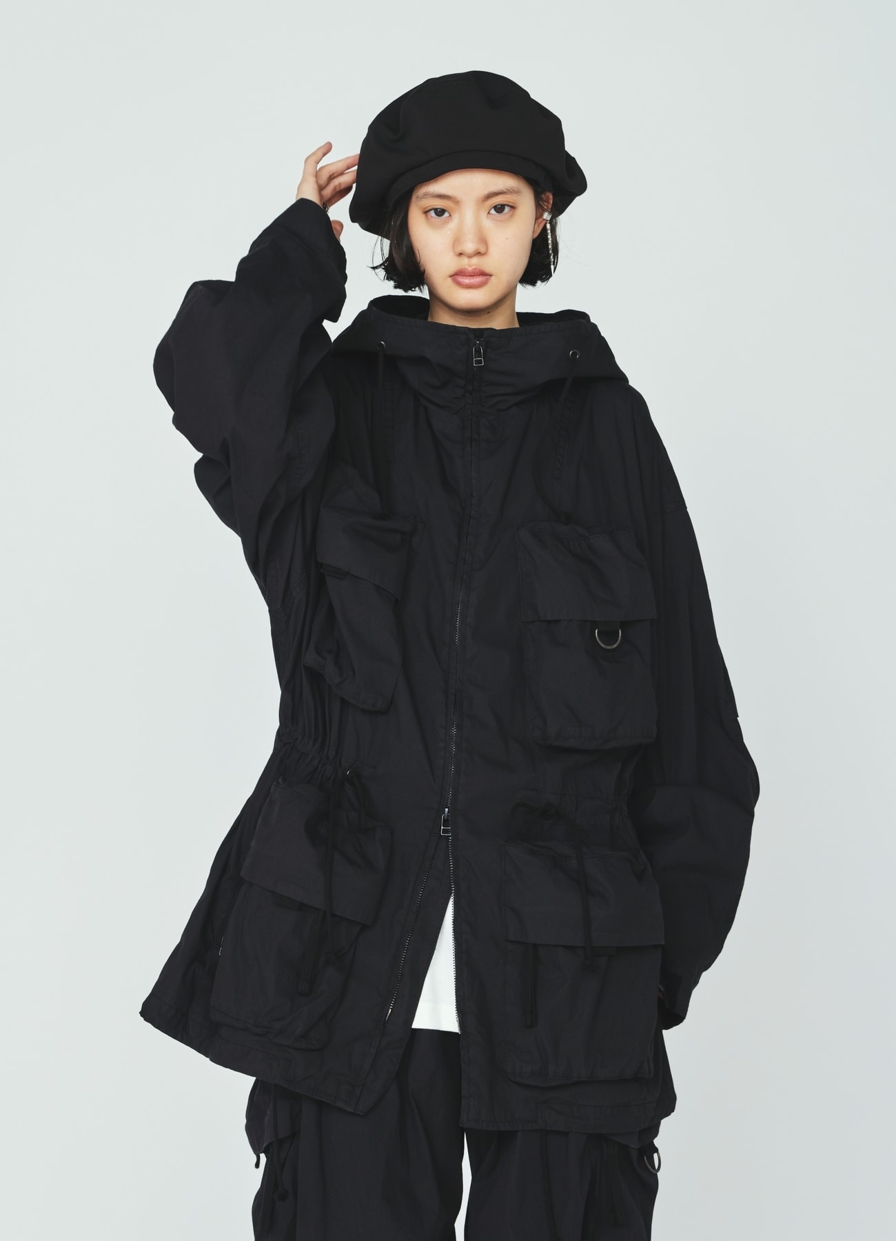 COTTON/NYLON WEATHER CLOTH 6-POCKET MOUNTAIN PARKA