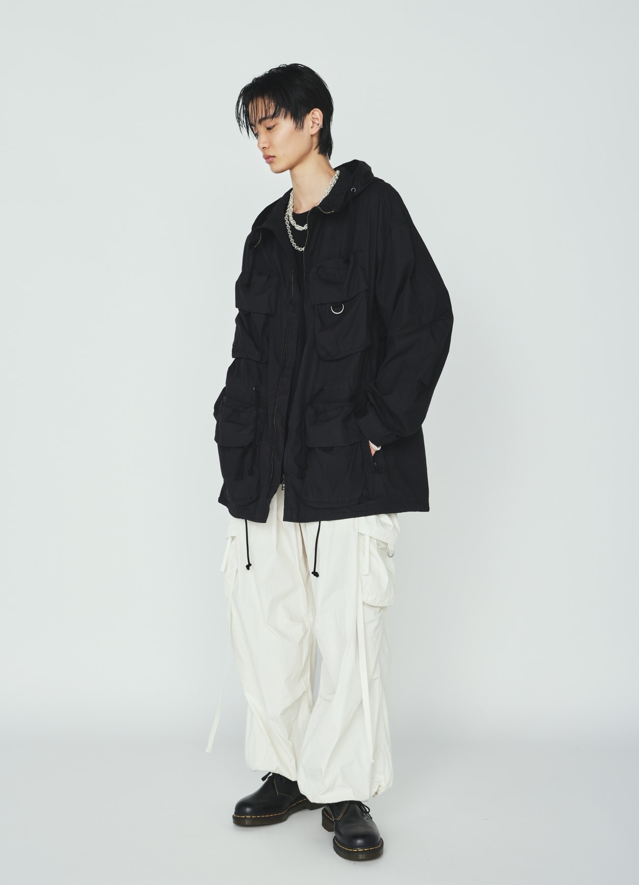 COTTON/NYLON WEATHER CLOTH 6-POCKET MOUNTAIN PARKA