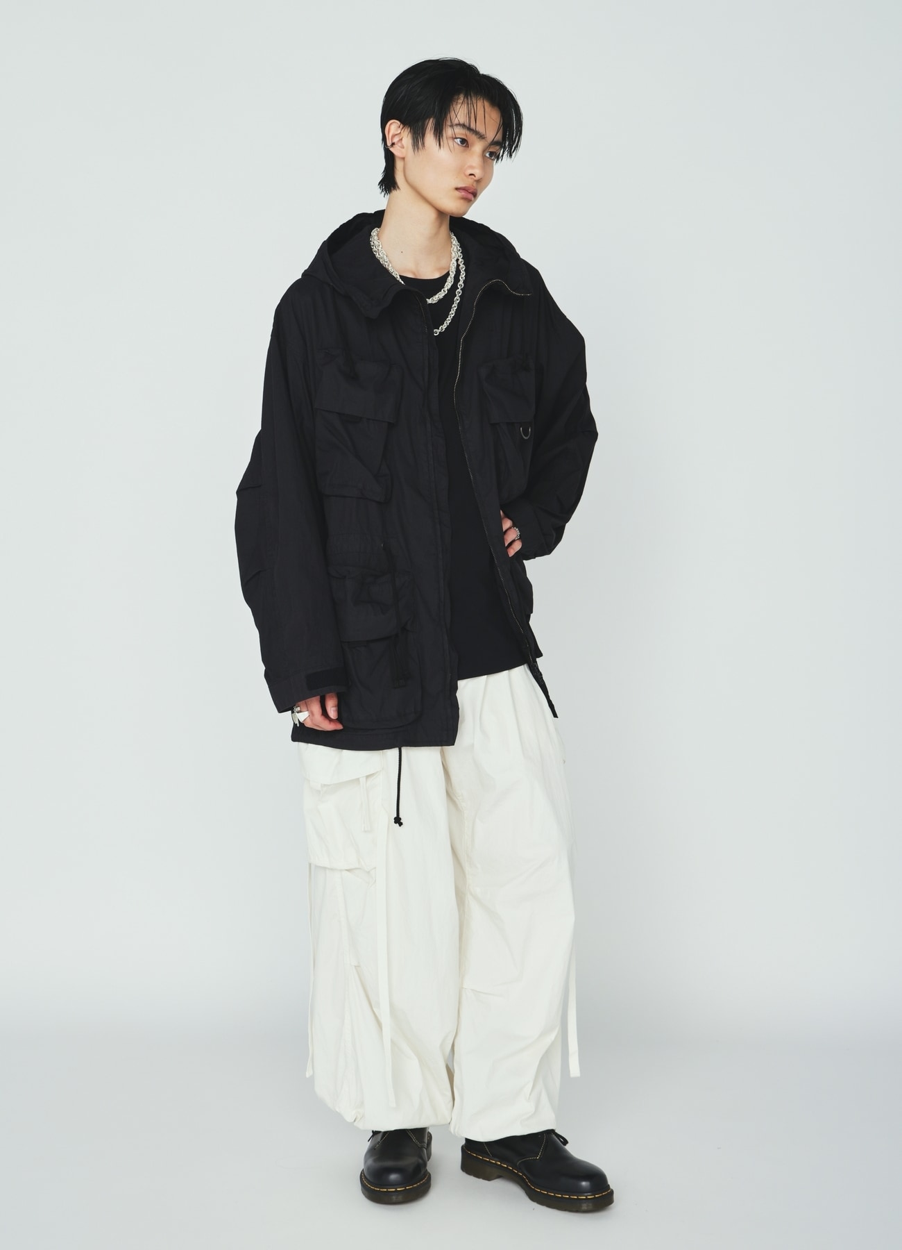 COTTON/NYLON WEATHER CLOTH 6-POCKET MOUNTAIN PARKA