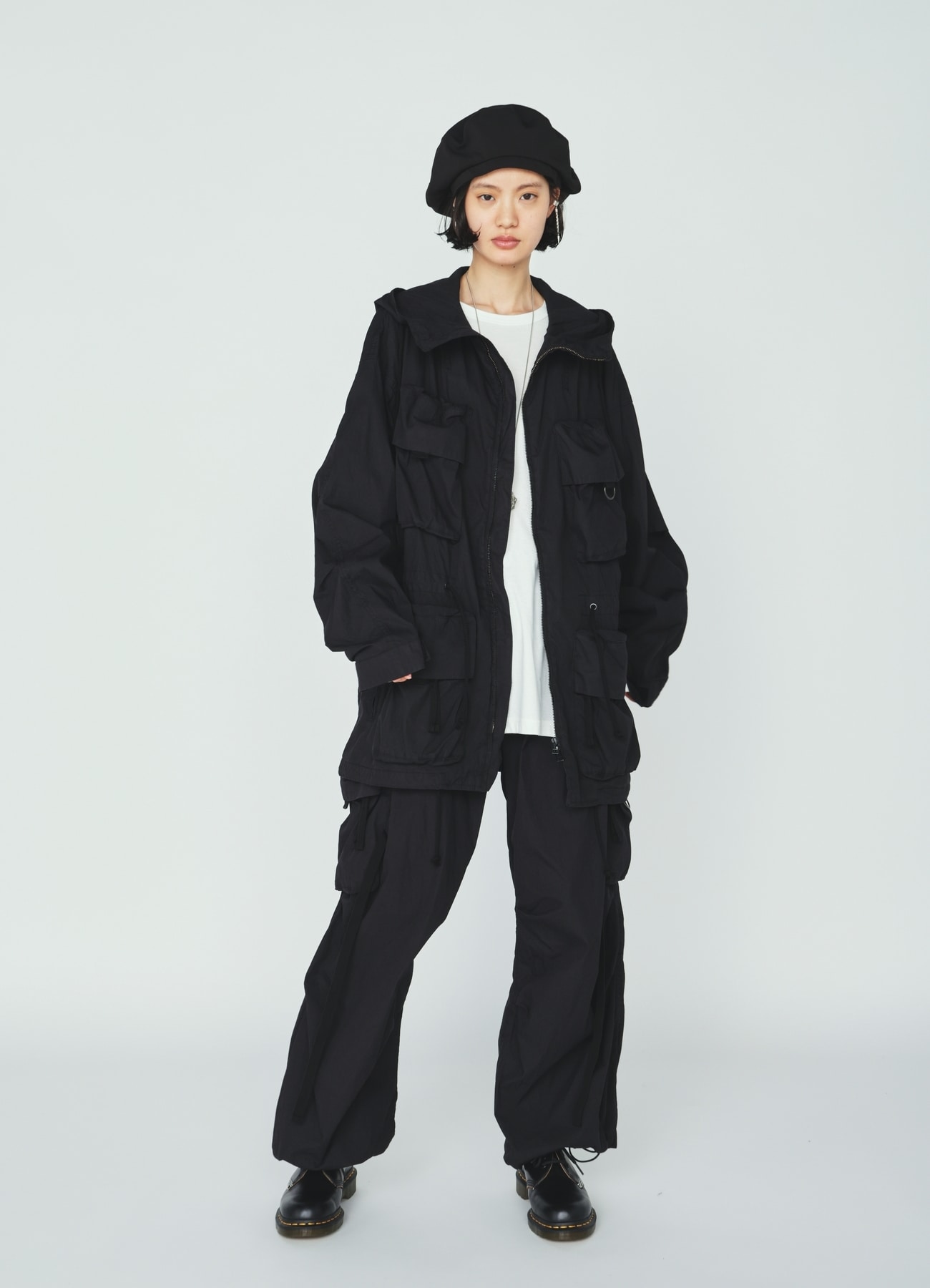 COTTON/NYLON WEATHER CLOTH 6-POCKET MOUNTAIN PARKA