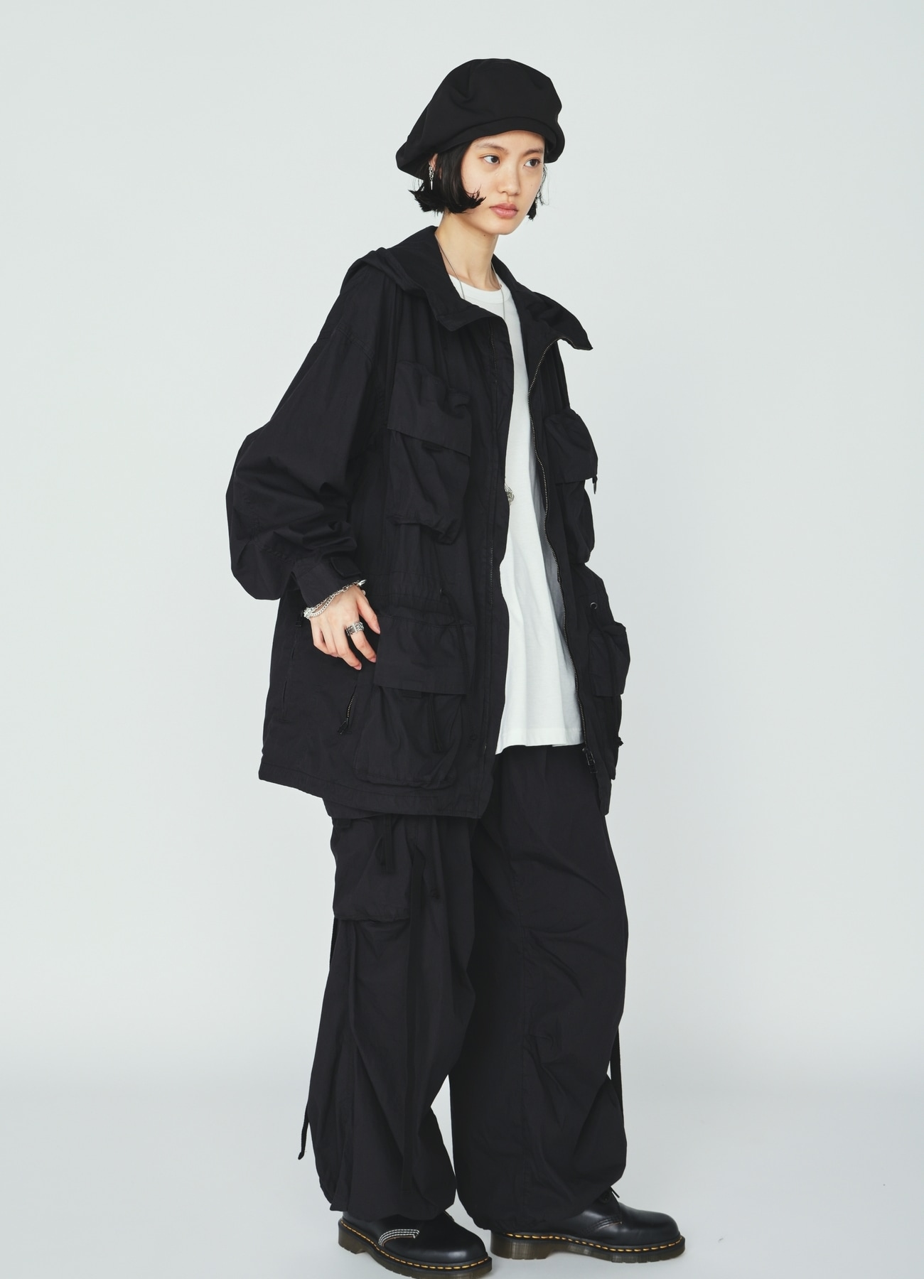 COTTON/NYLON WEATHER CLOTH 6-POCKET MOUNTAIN PARKA