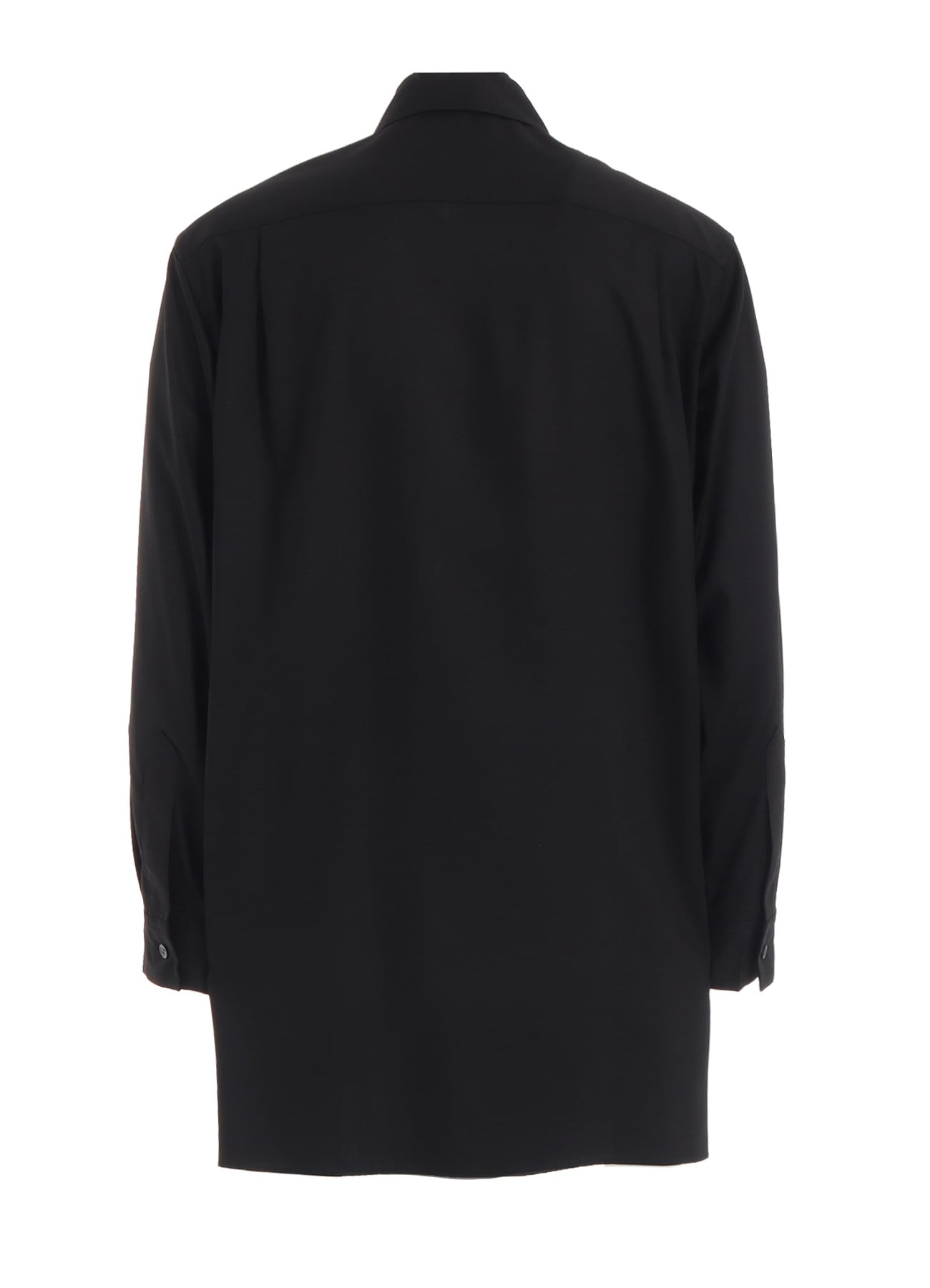 RAYON TWILL DRAPED FRONT SHIRT