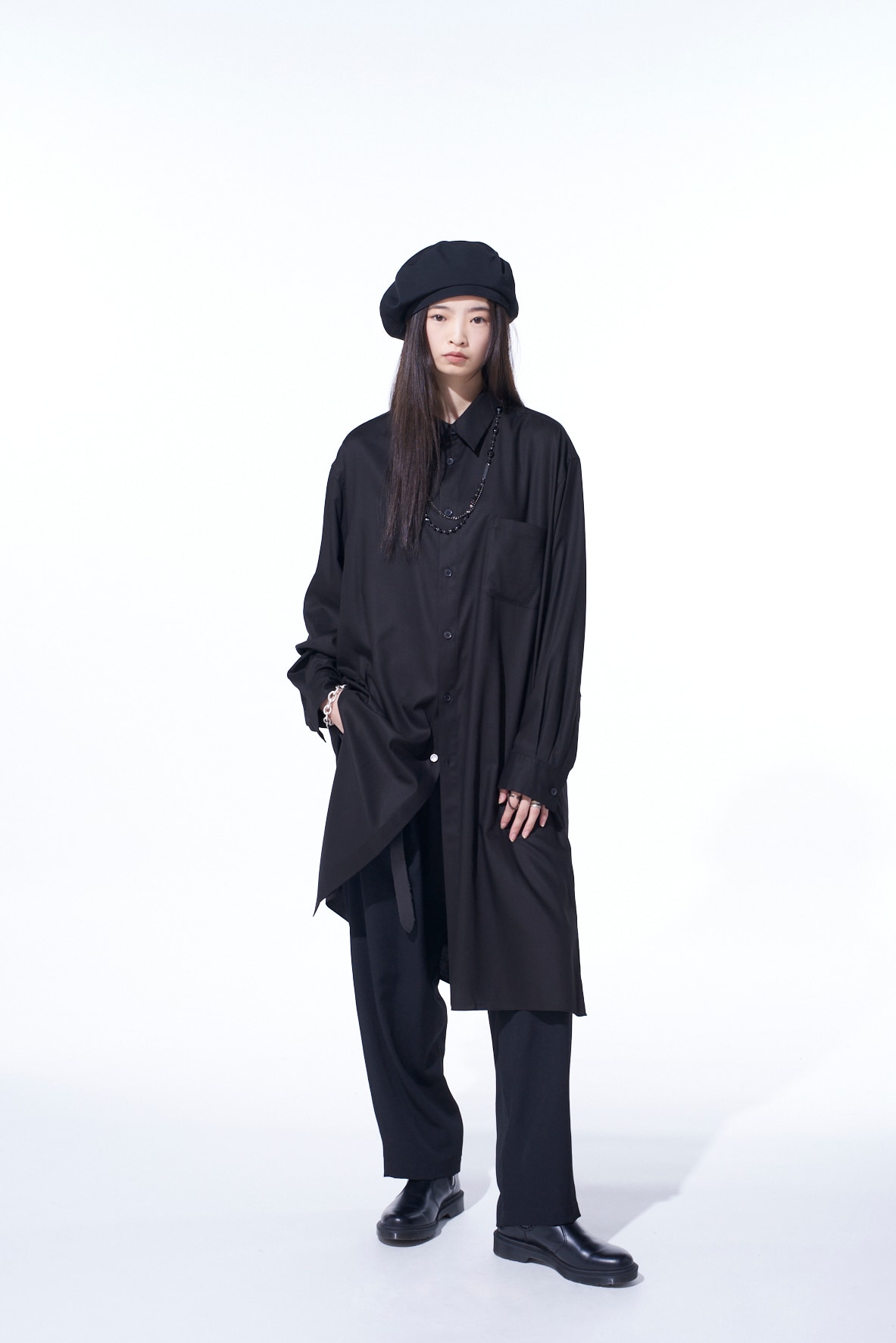 RAYON TWILL LONG SHIRT