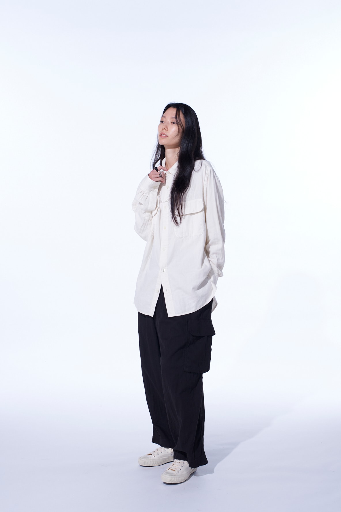 Double Gauze Dual-Pocket Utility Shirt