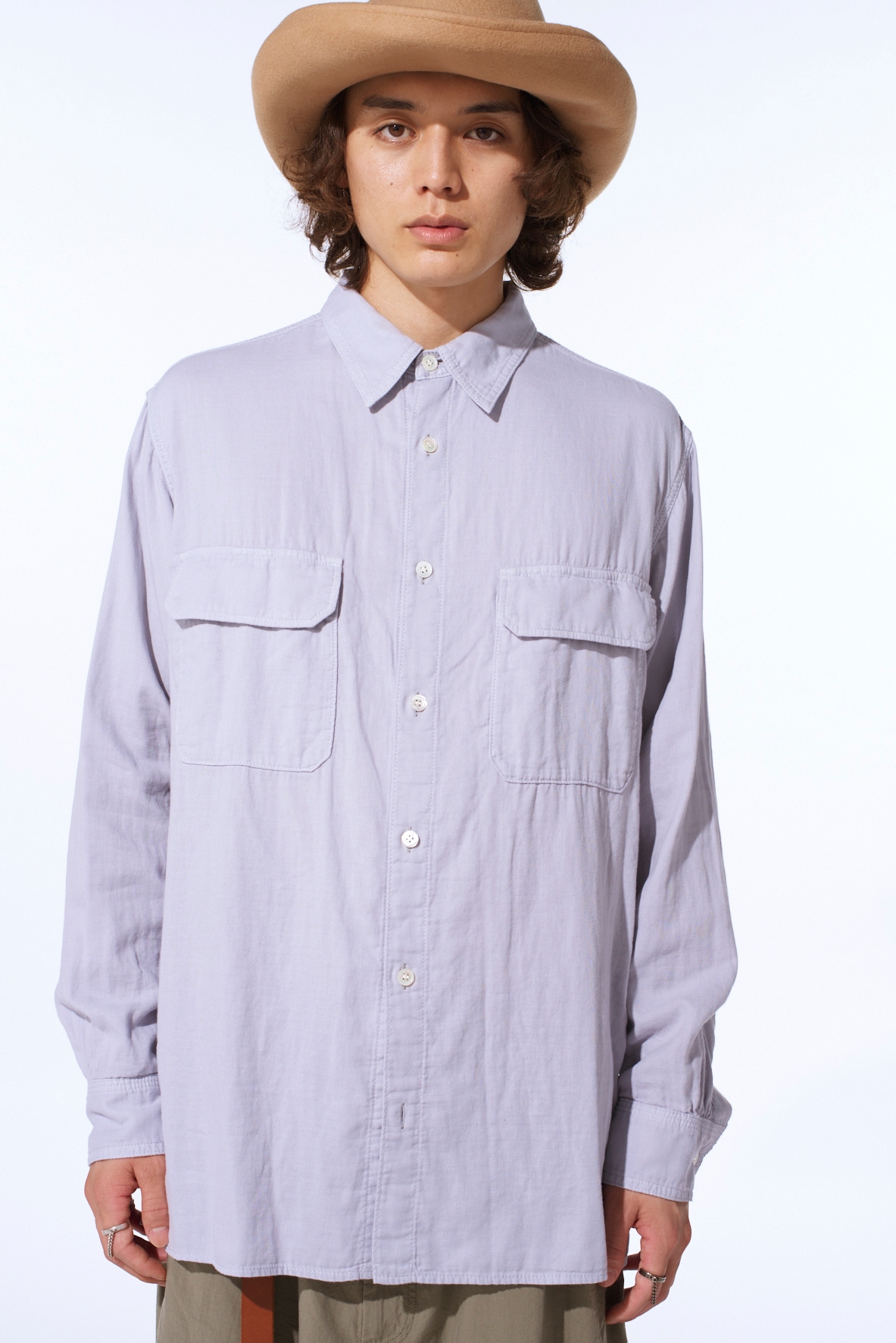 Double Gauze Dual-Pocket Utility Shirt
