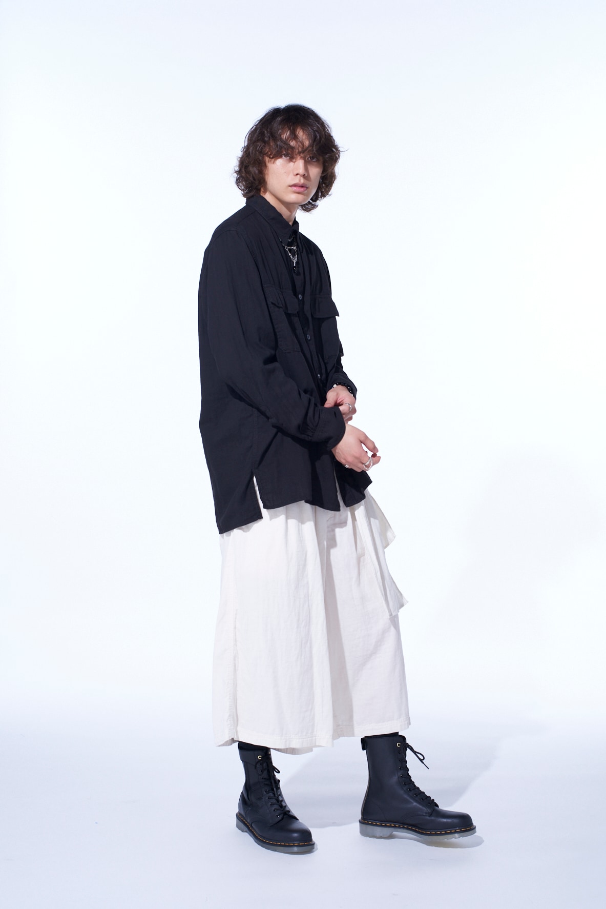 Double Gauze Dual-Pocket Utility Shirt