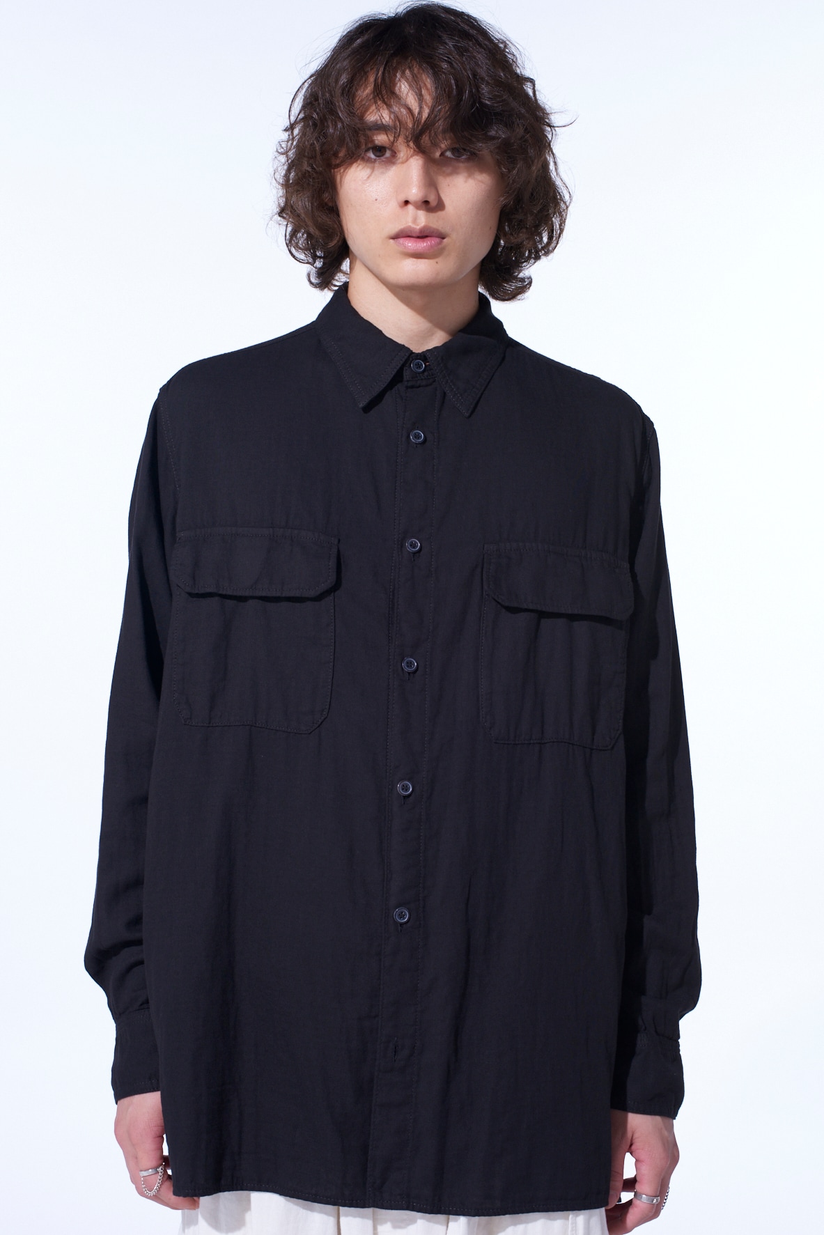 Double Gauze Dual-Pocket Utility Shirt