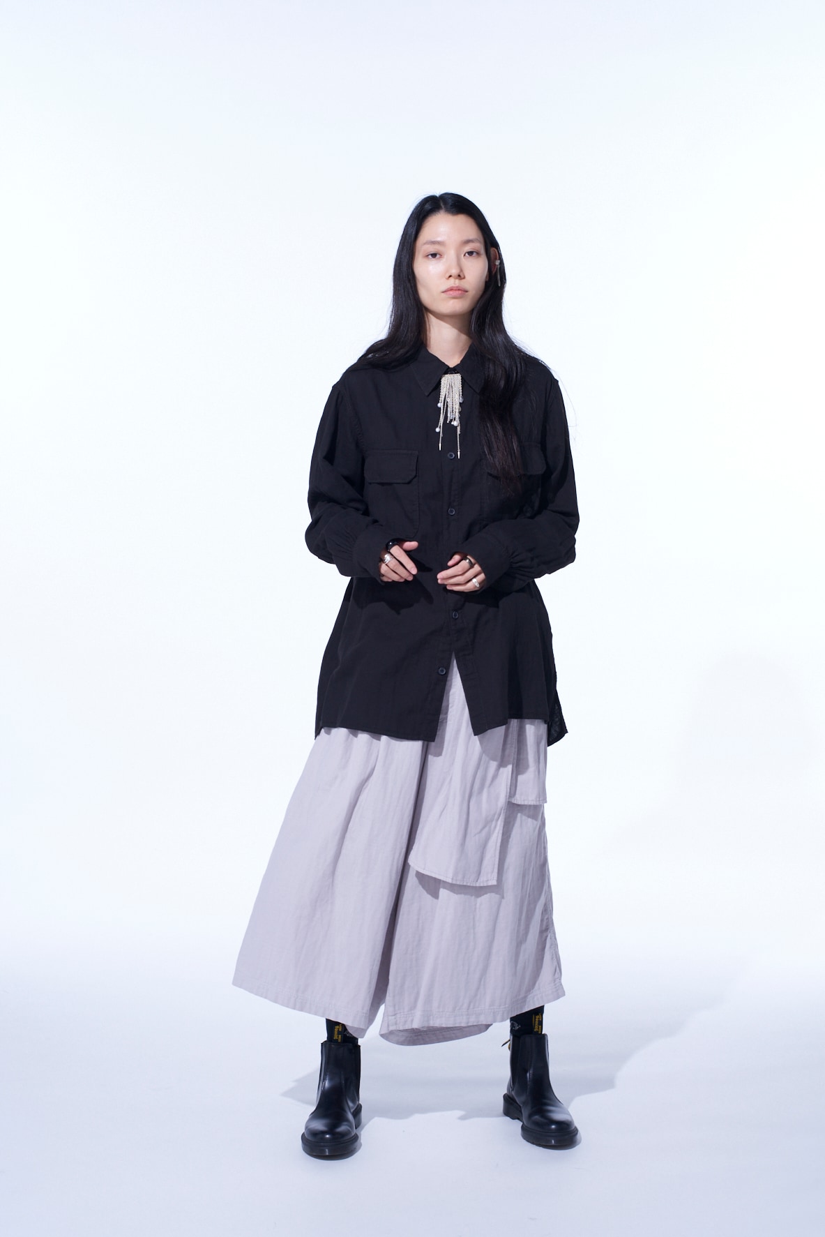 Double Gauze Dual-Pocket Utility Shirt