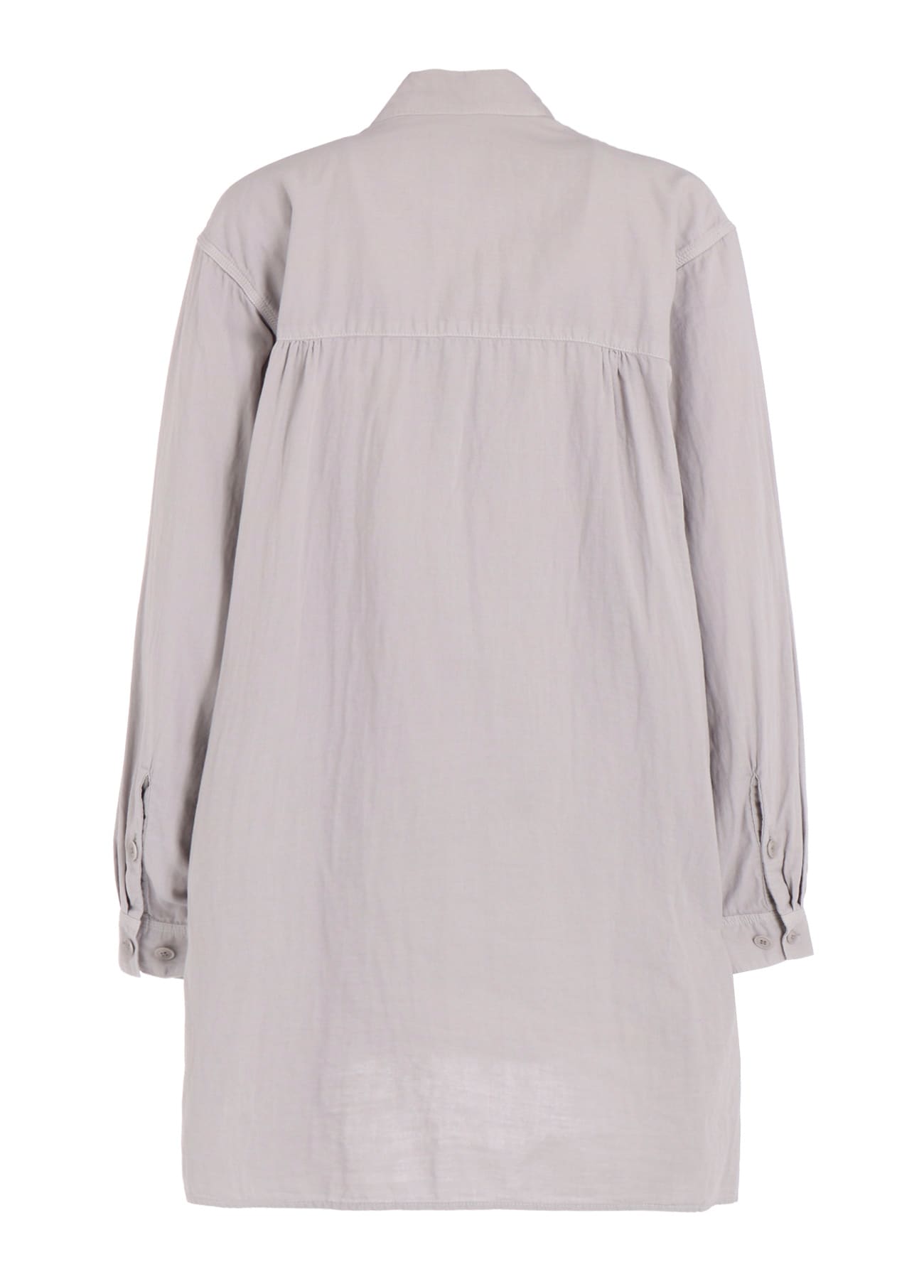 Double Gauze Band Collar Stole Shirt