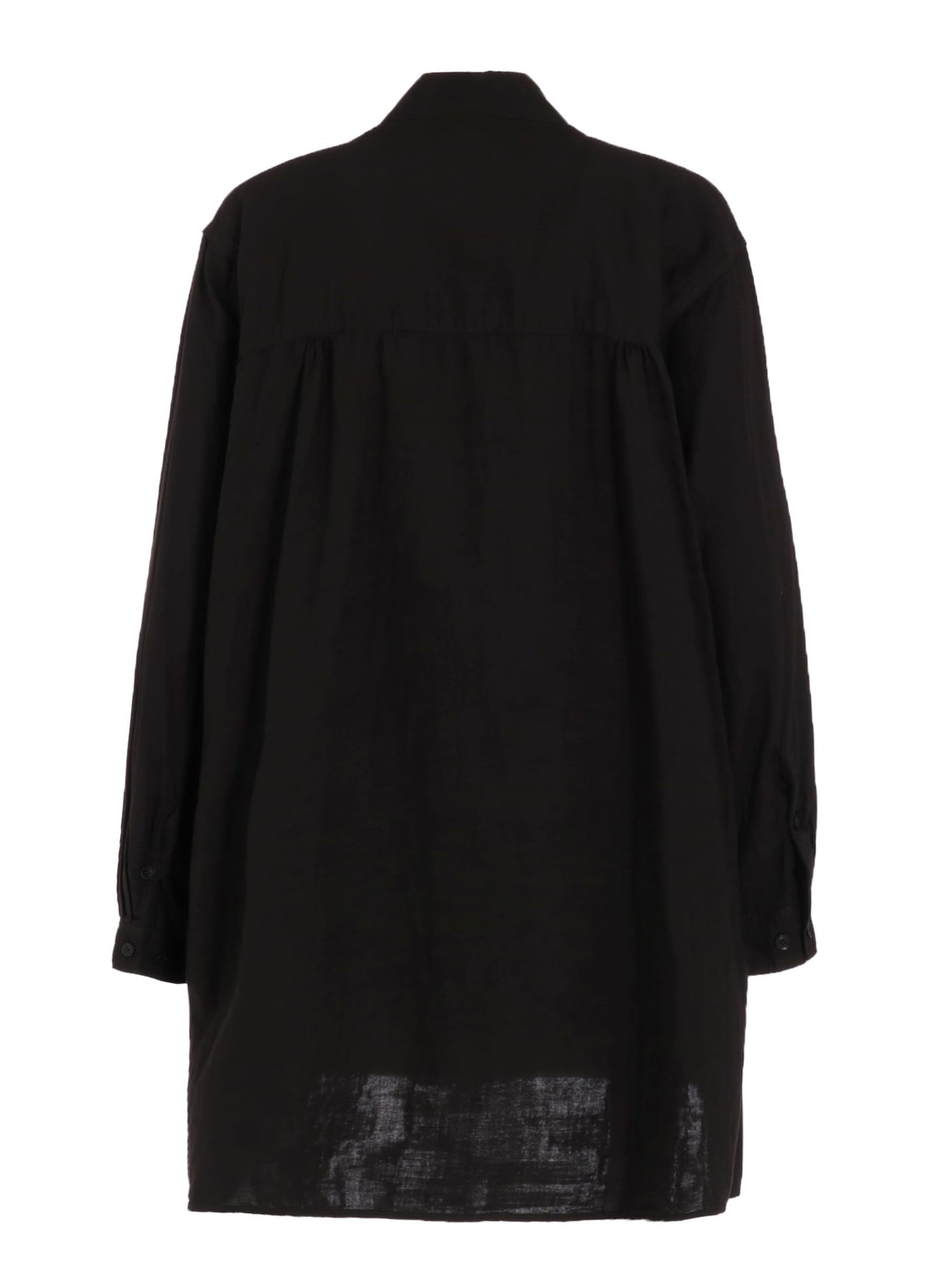 Double Gauze Band Collar Stole Shirt