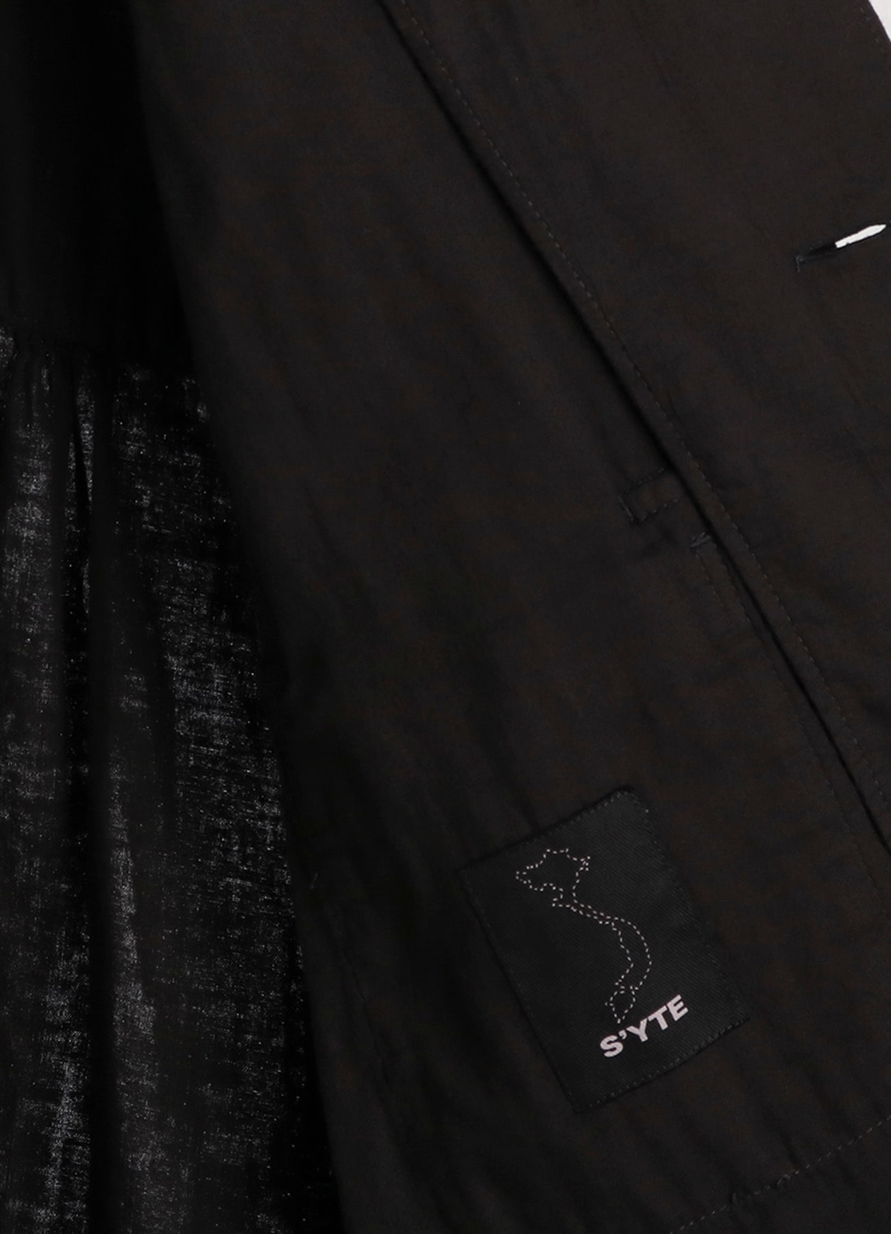 Double Gauze Band Collar Stole Shirt