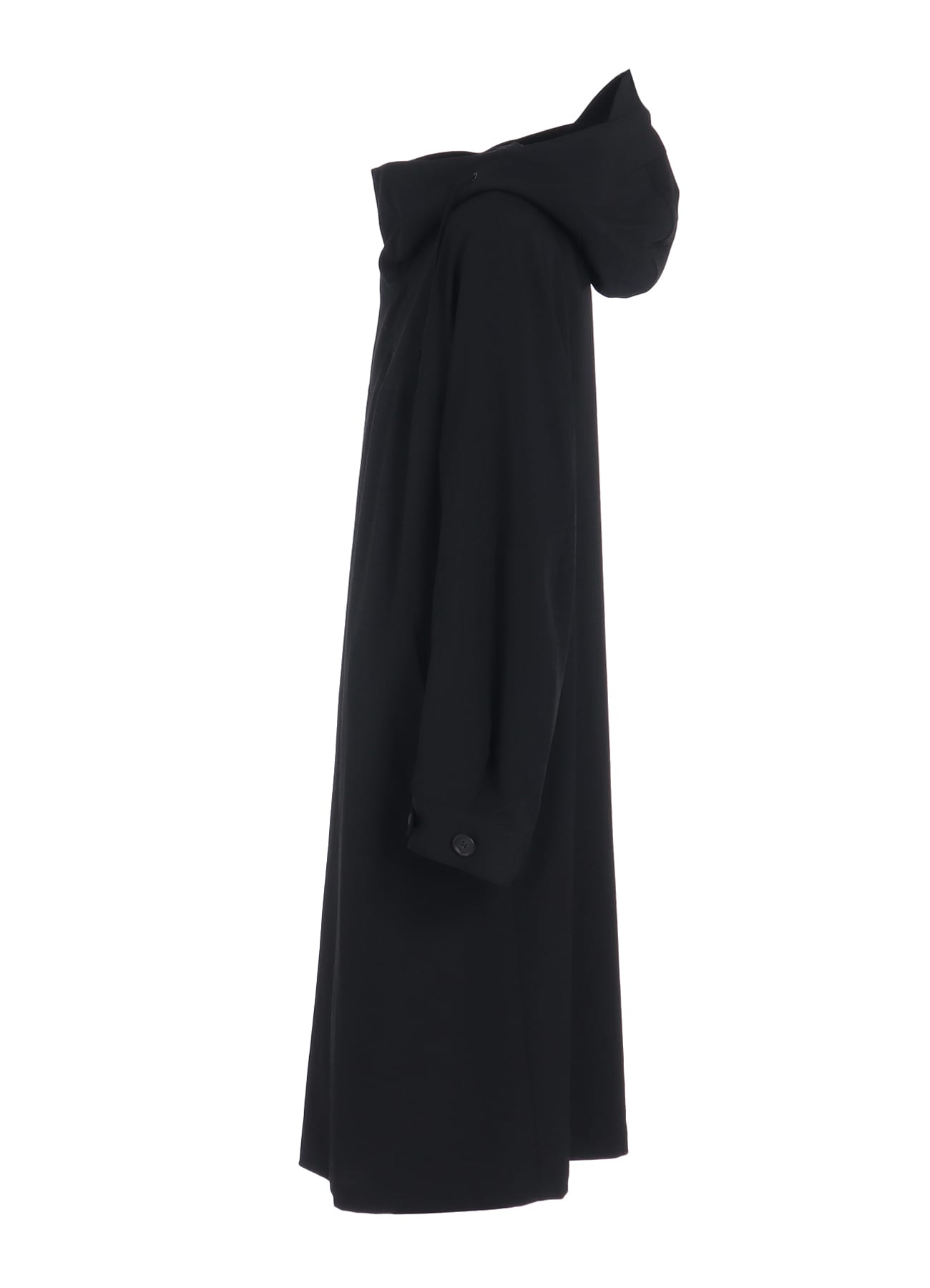 WASHER WOOL GABARDINE MILITARY COAT