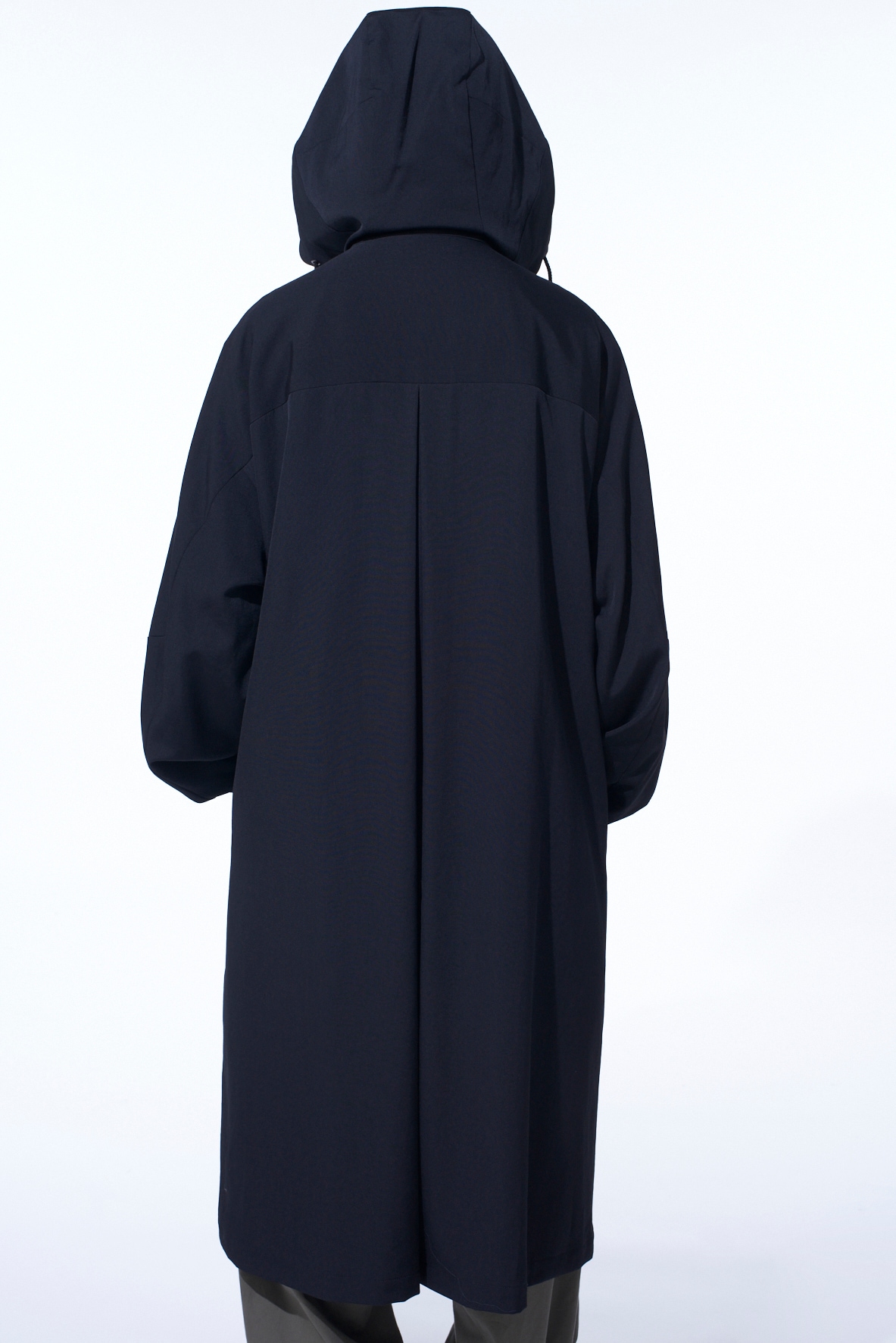 WASHER WOOL GABARDINE MILITARY COAT