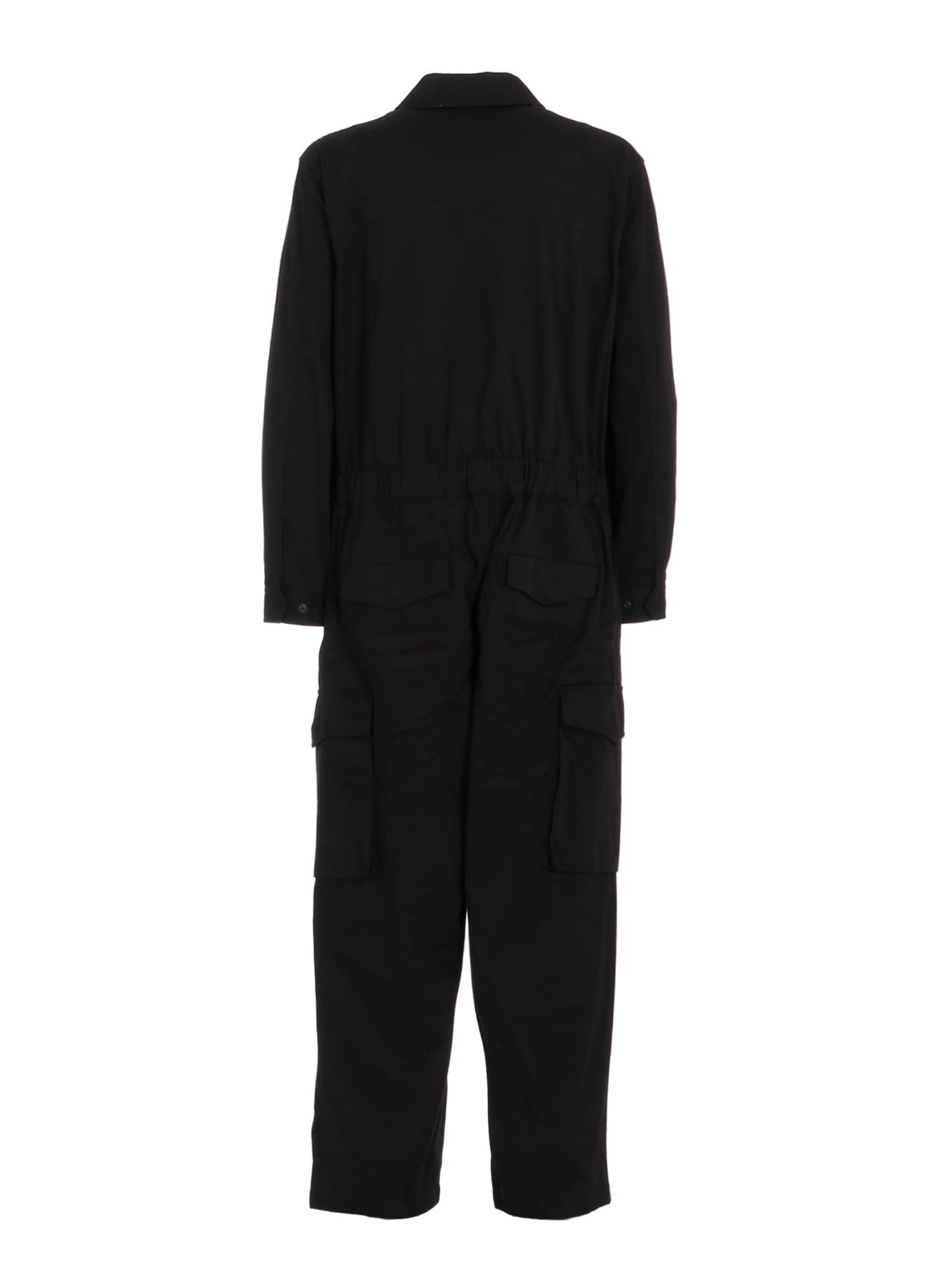COTTON TWILL 6-POCKET ZIP-UP JUMPSUIT