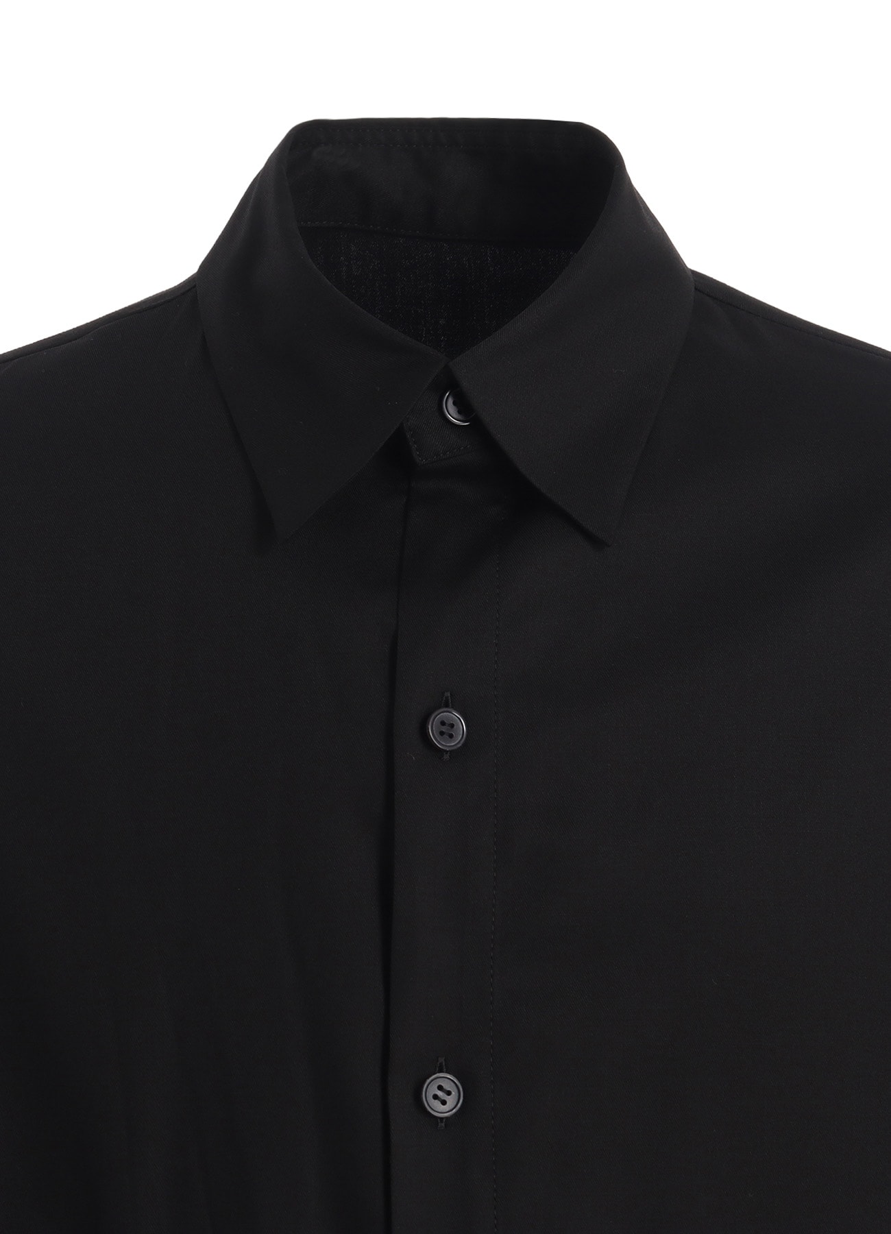 RAYON TWILL LAYERED LONG SHIRT DRESS